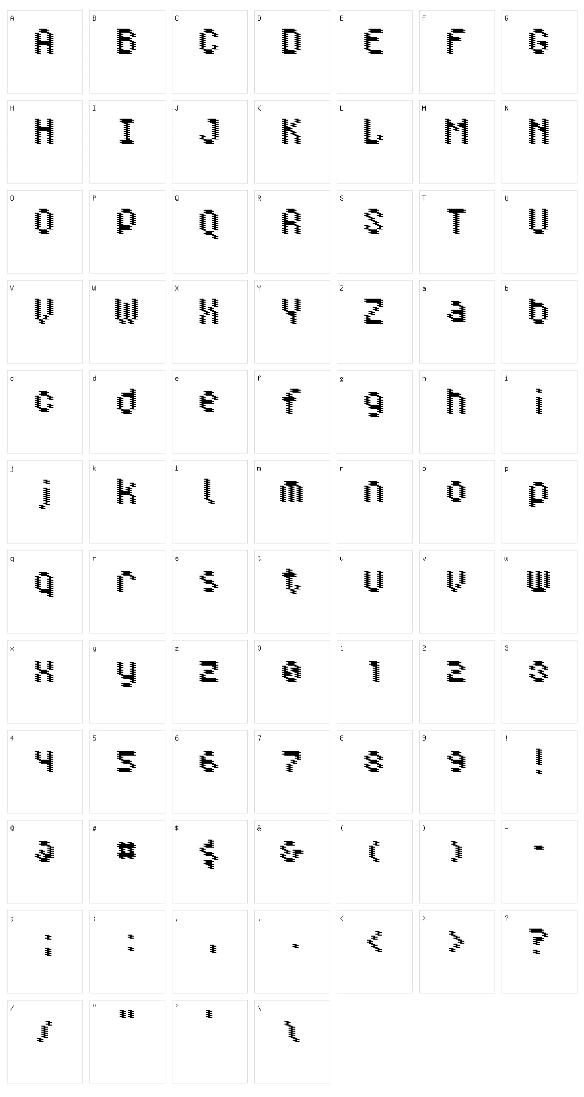 Doppler Character Set