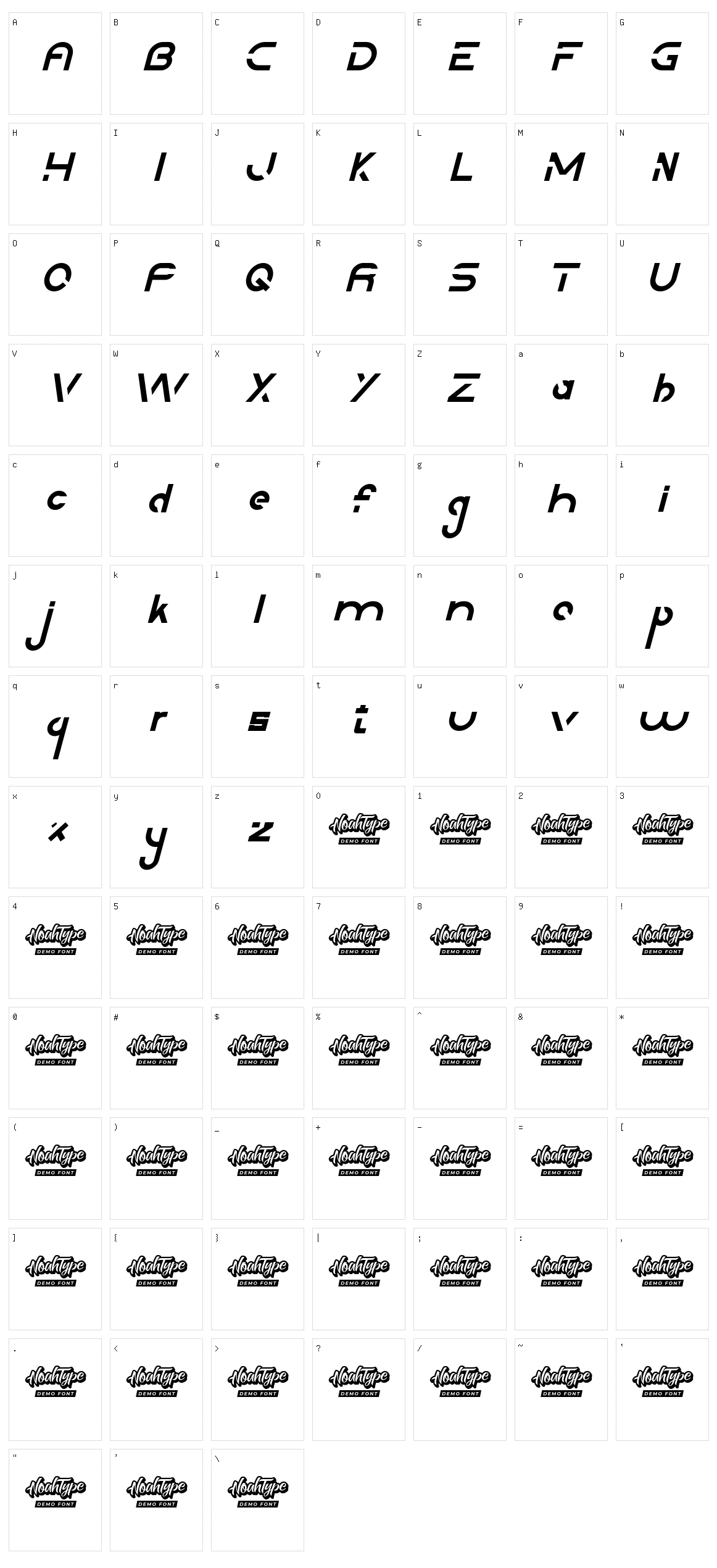 Downstream Character Set