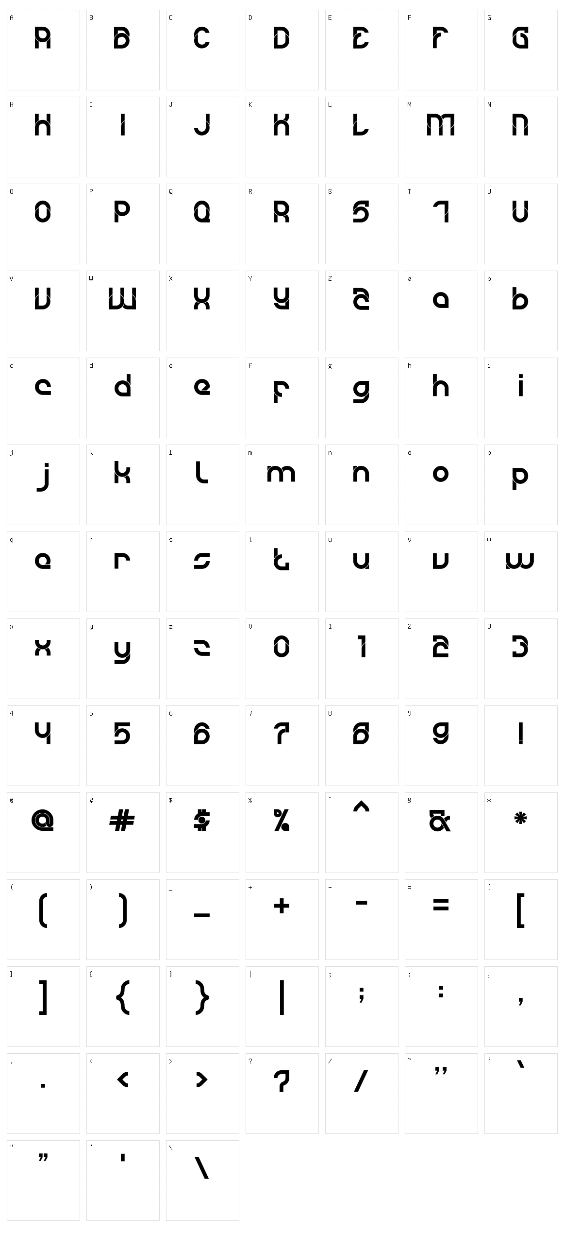 DyLovastuff 02 Character Set