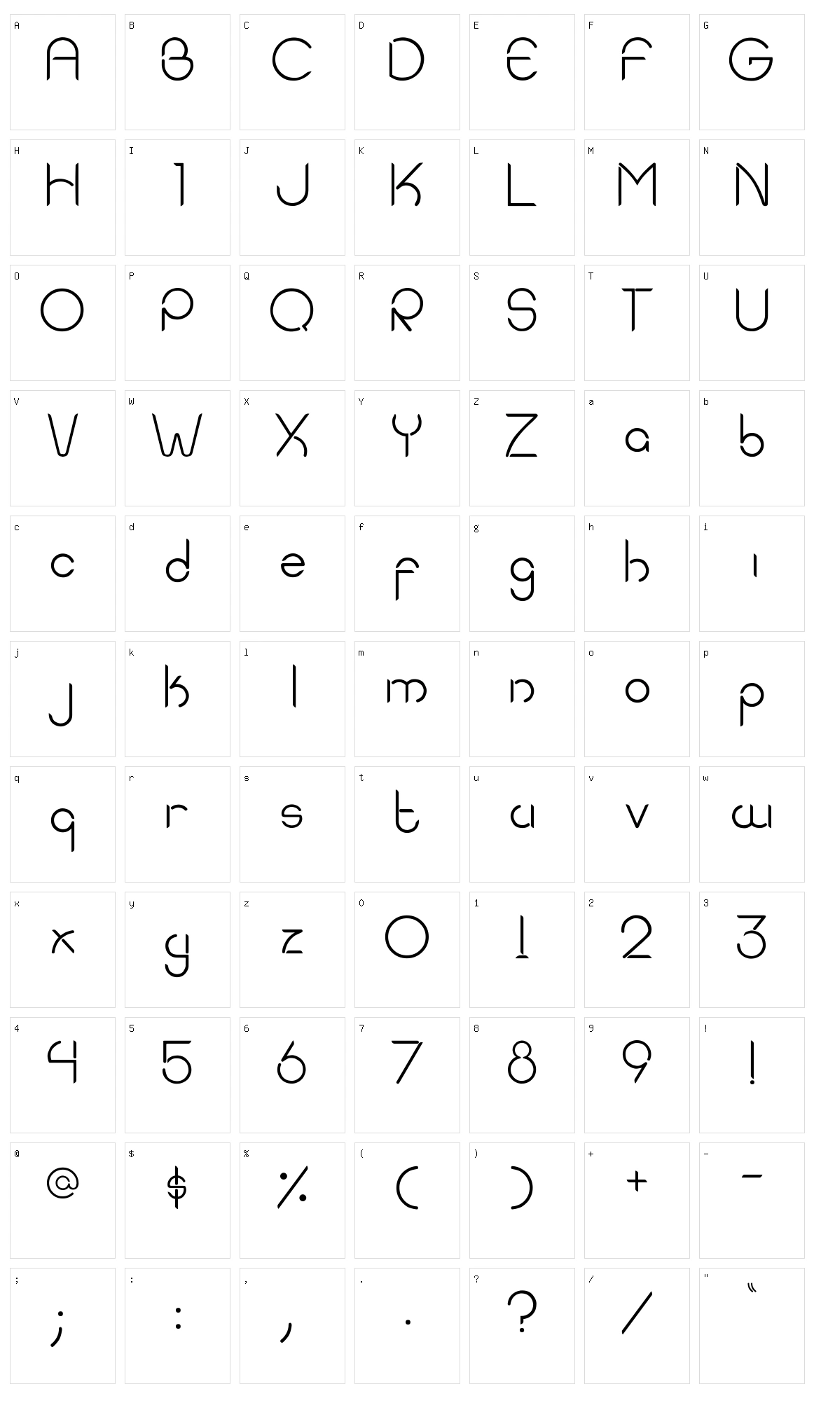 Eddie Rounded Character Set