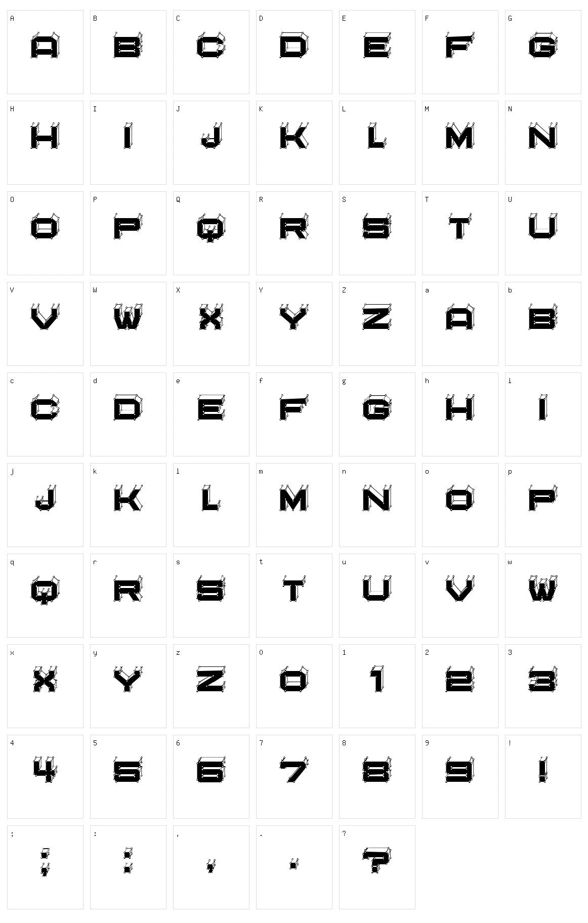 Edited Character Set