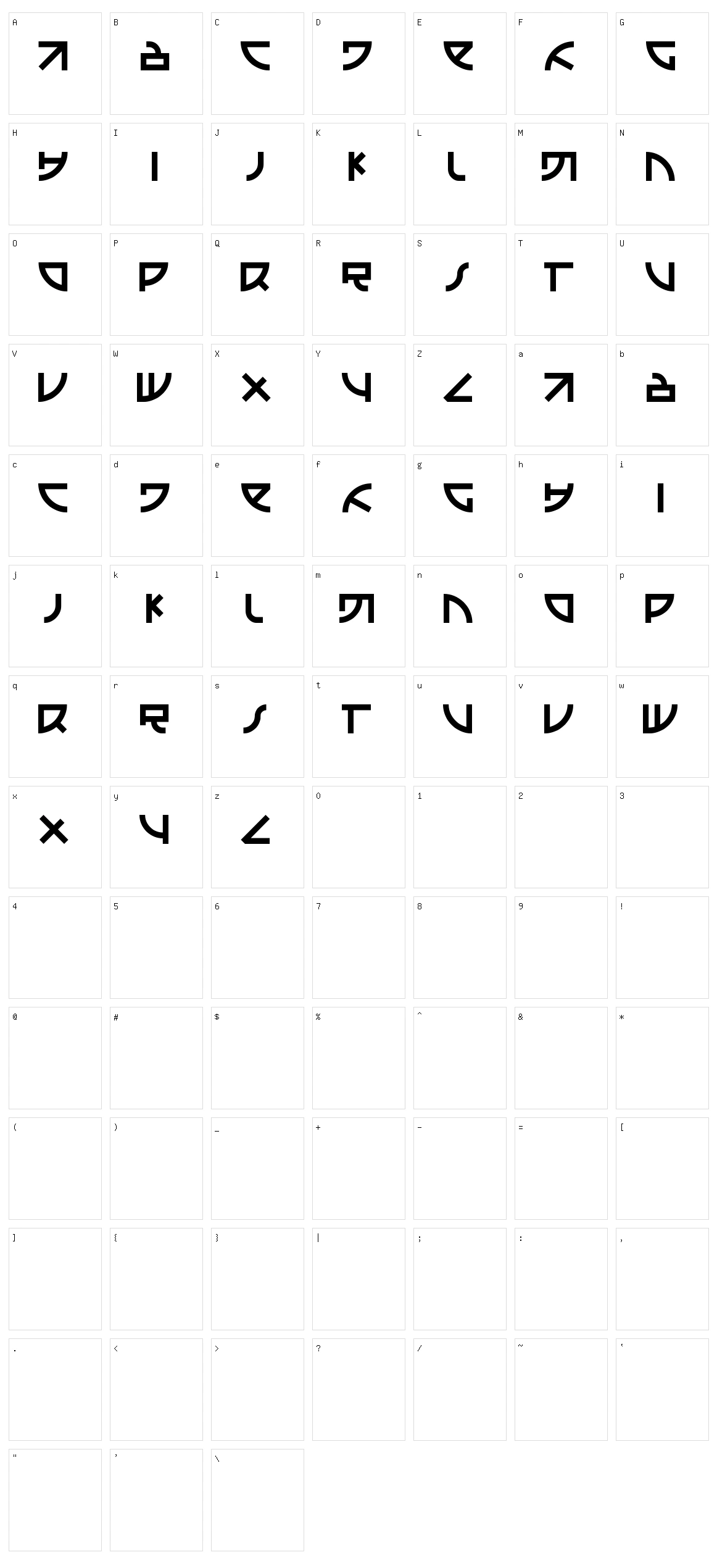 Emison Character Set