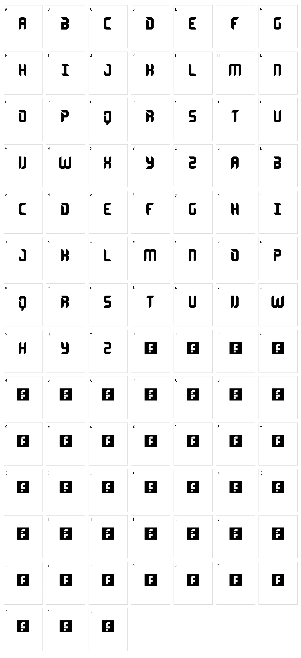 Encrypted Character Set