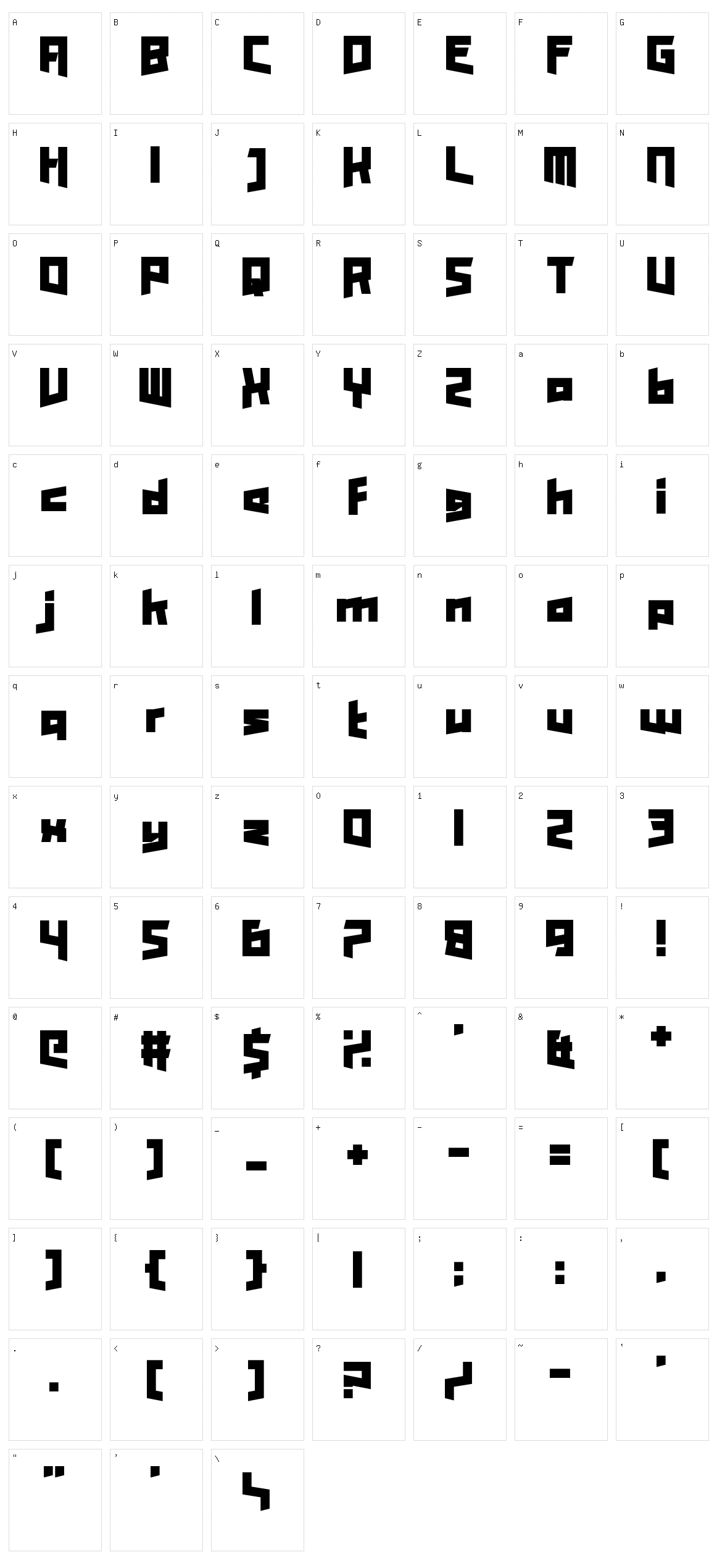 Enter the Harbinger Character Set