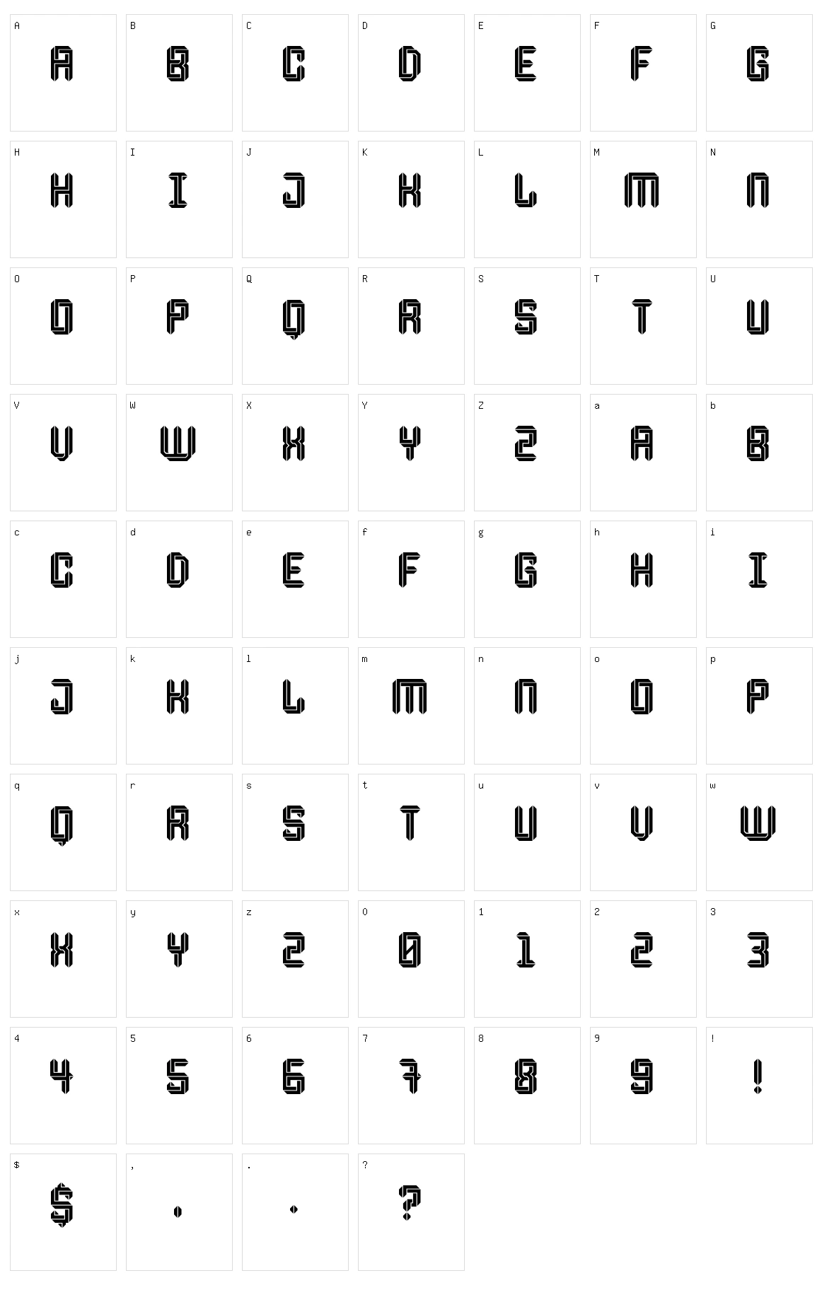 Escheresk Character Set