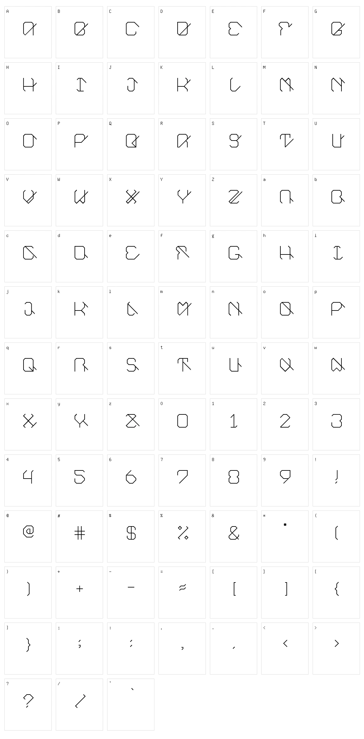 EUnity Character Set