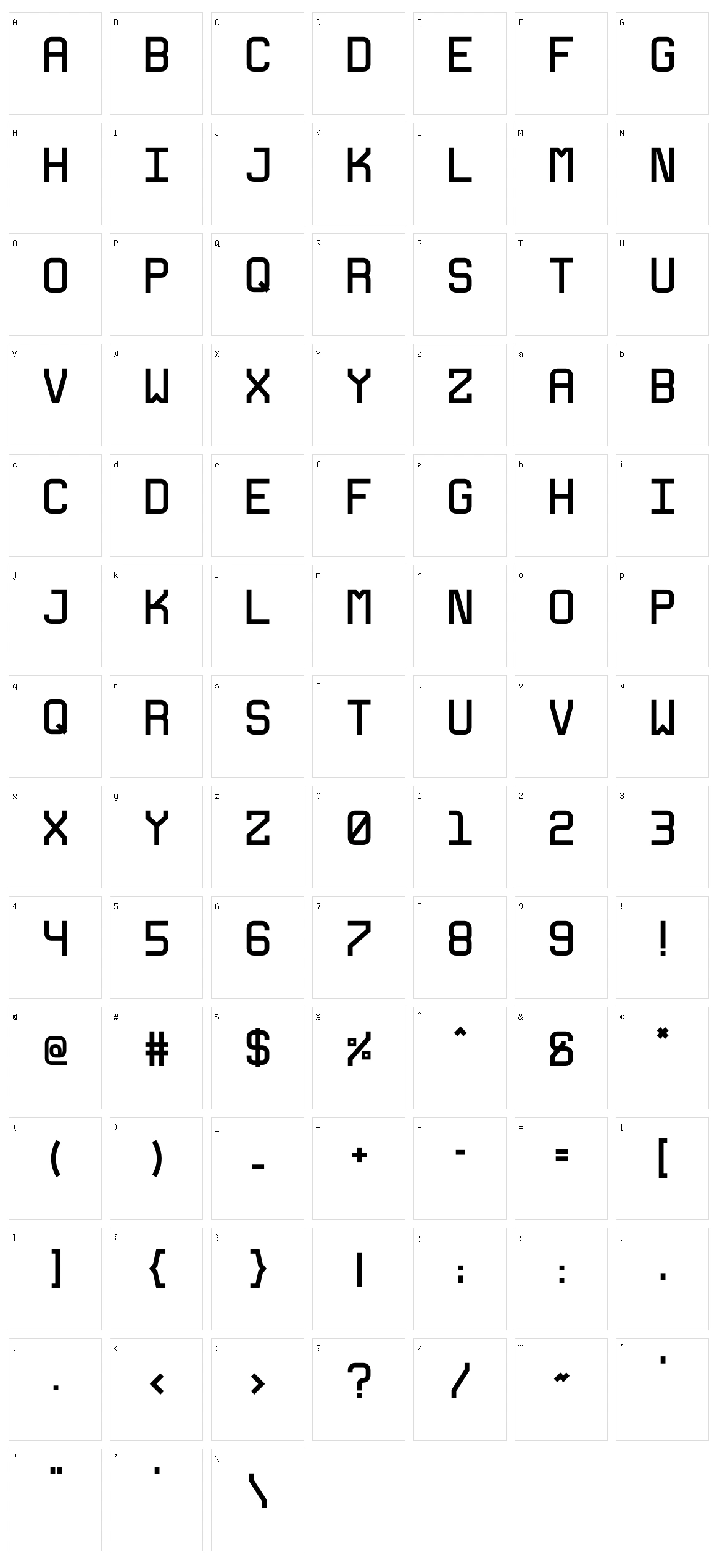 Eva 35 Character Set