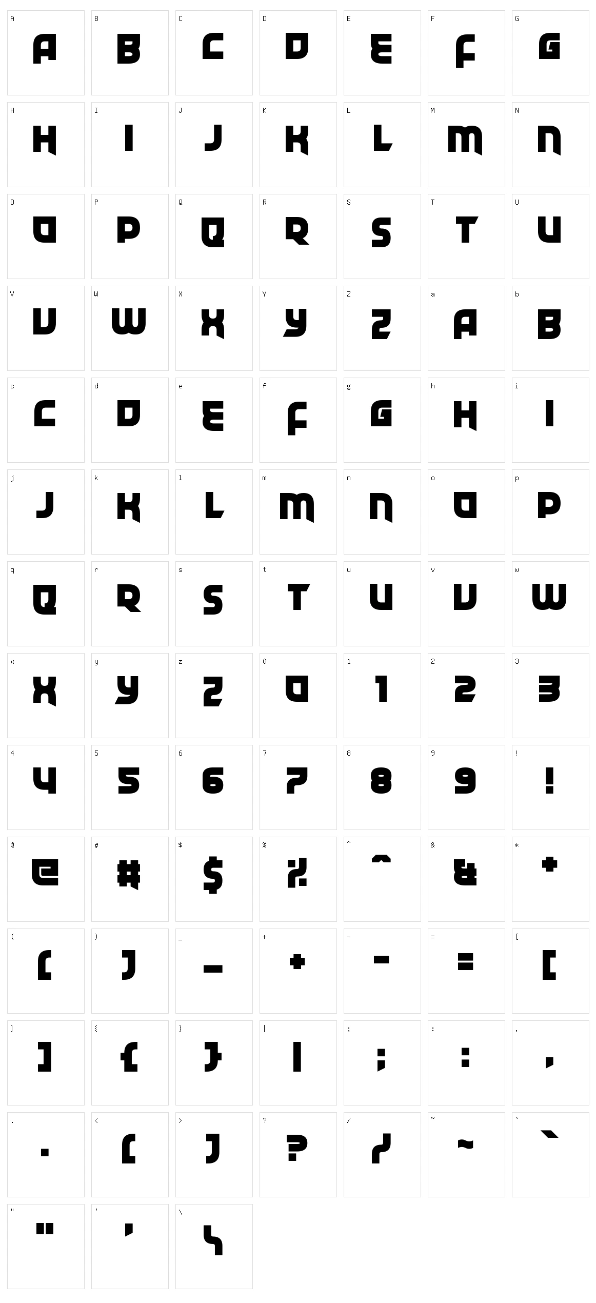 Fatal Distraction Character Set