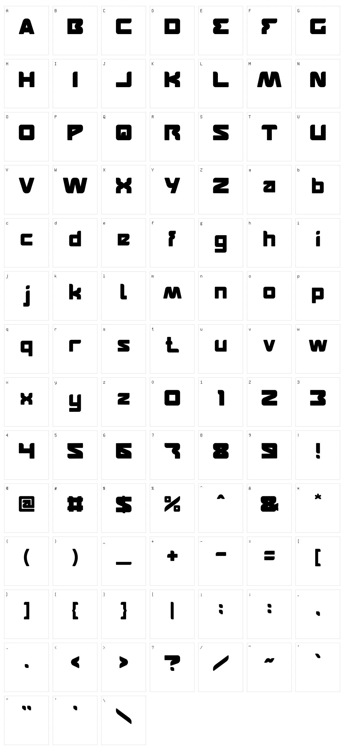 Featured Character Set