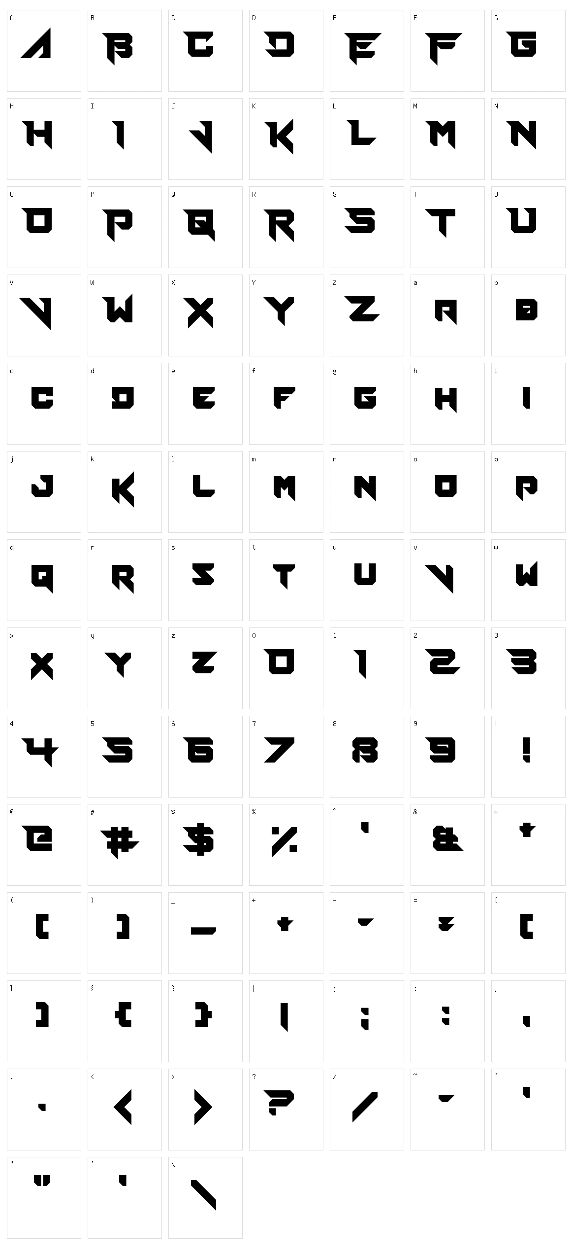 Fierce Brosnan Character Set