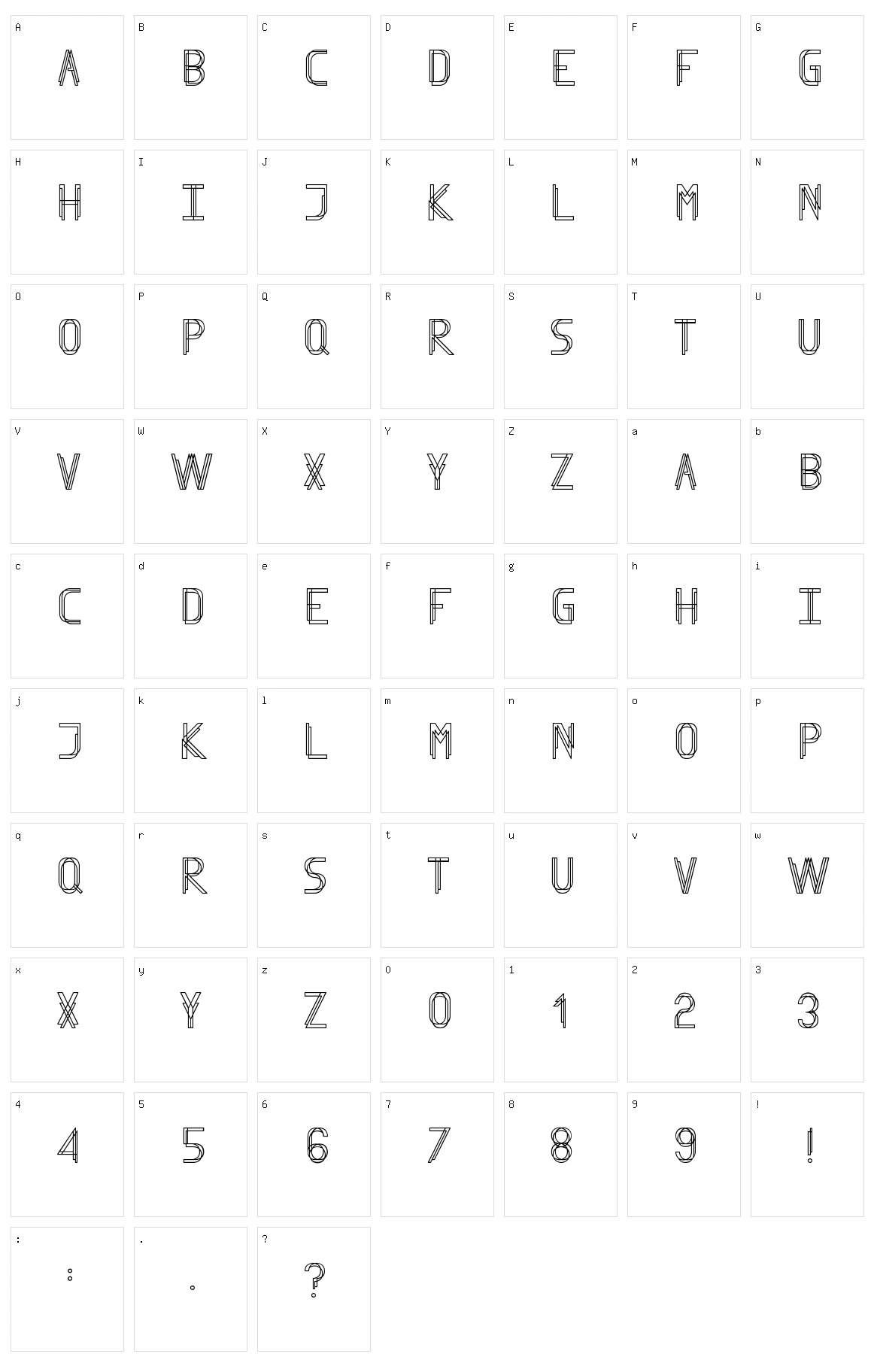 Finity Character Set