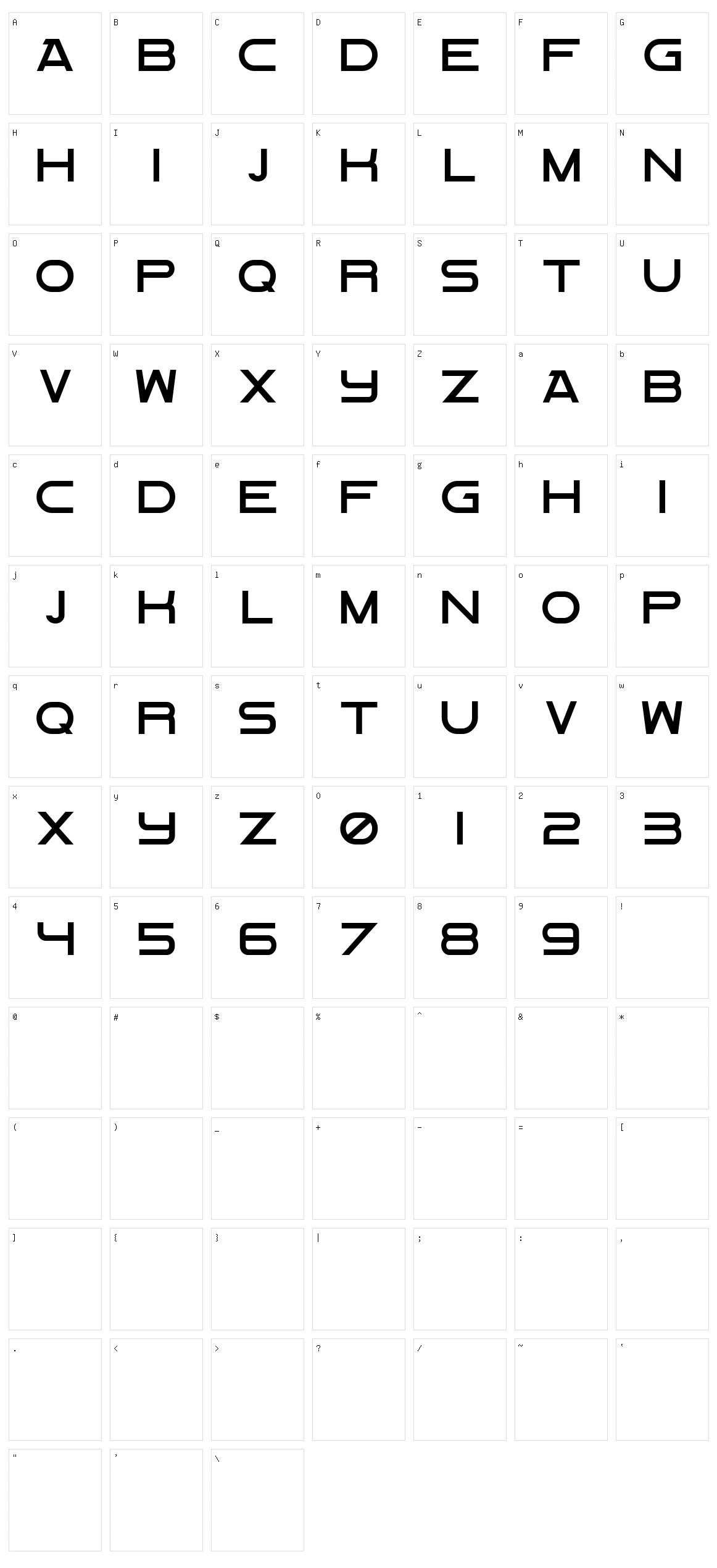 Flight Maybe Character Set