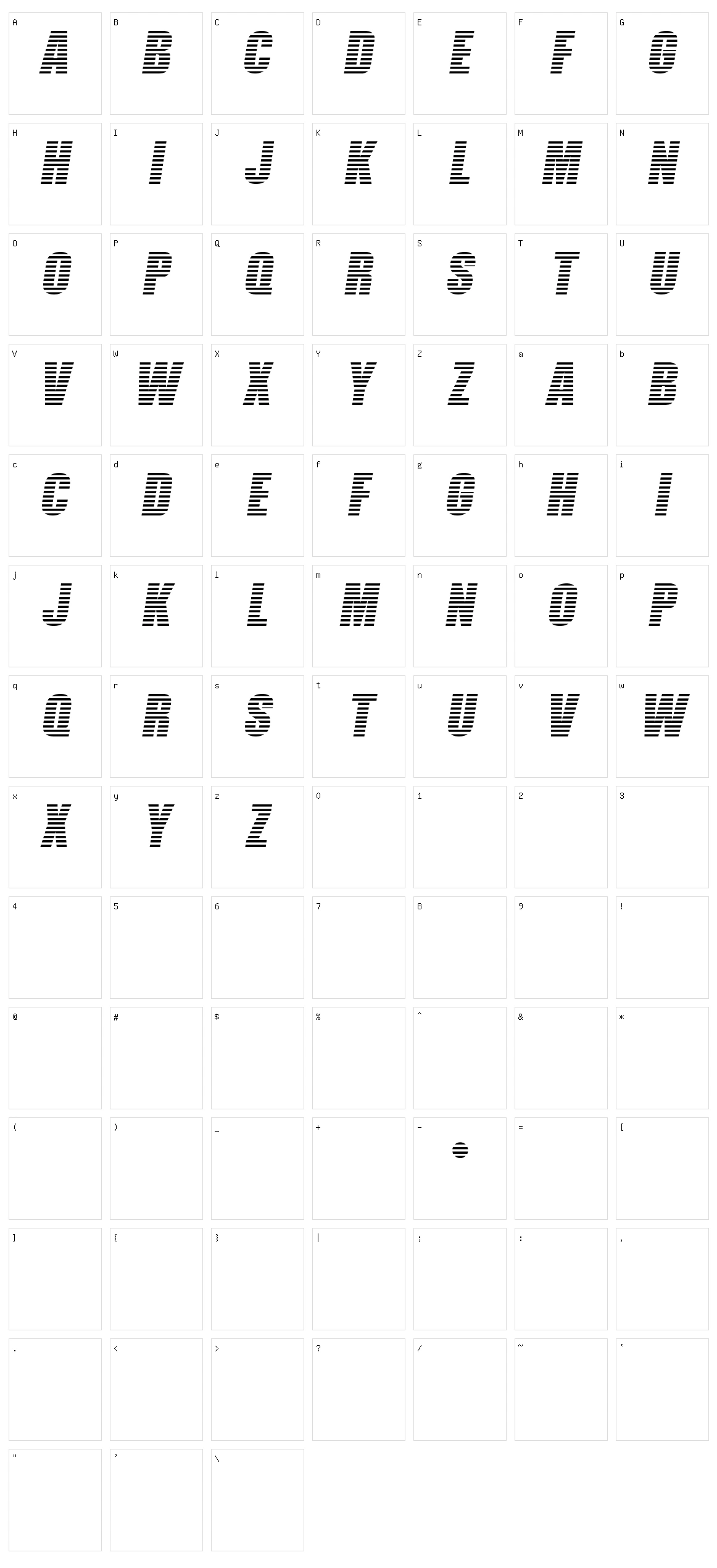 Former Airlines Character Set