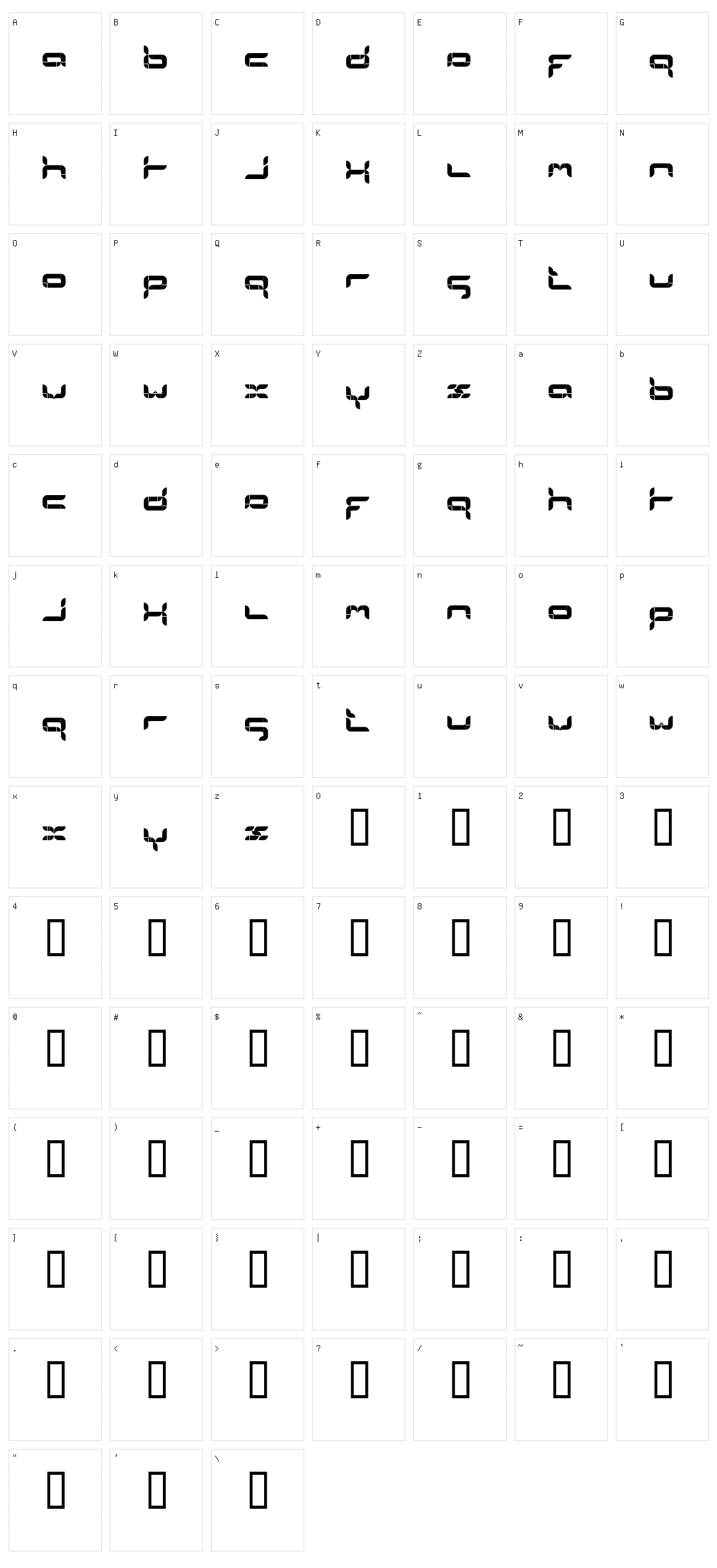 FormlosOrganik Character Set