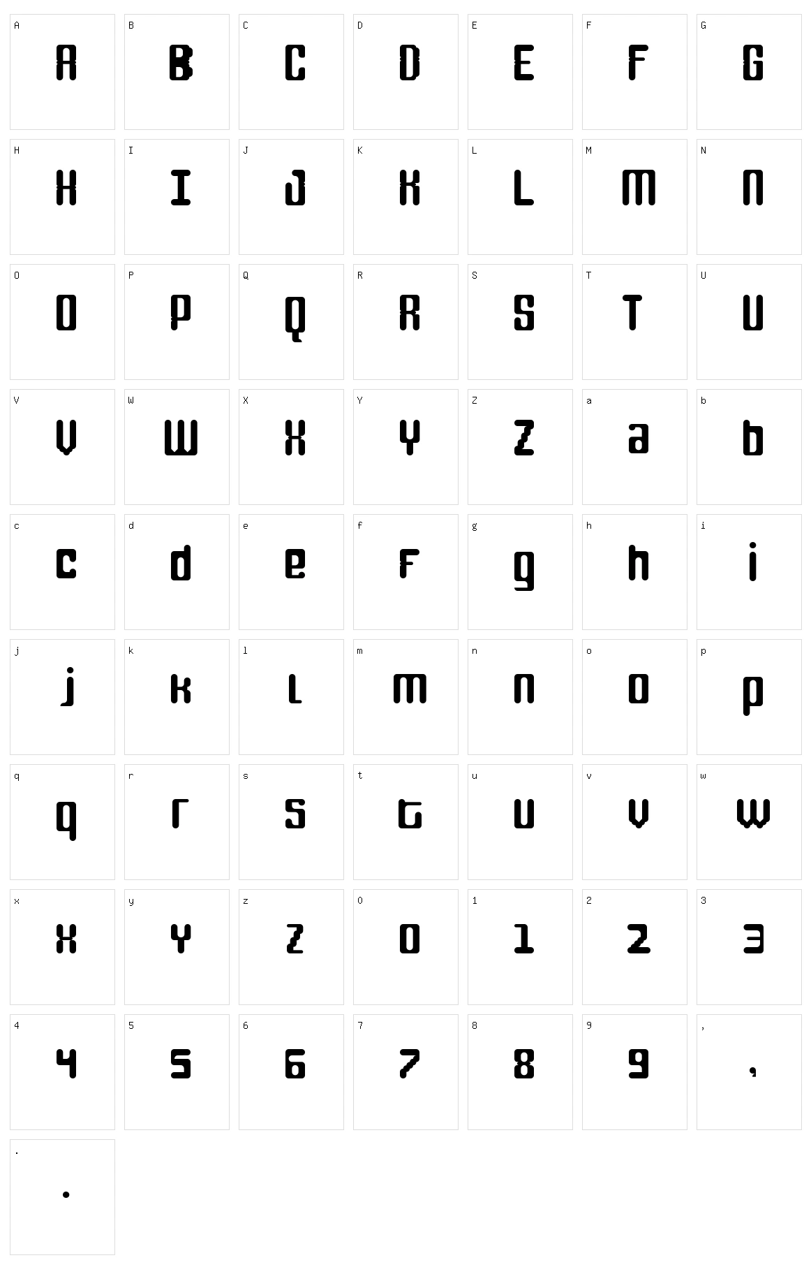 Fox Line Character Set