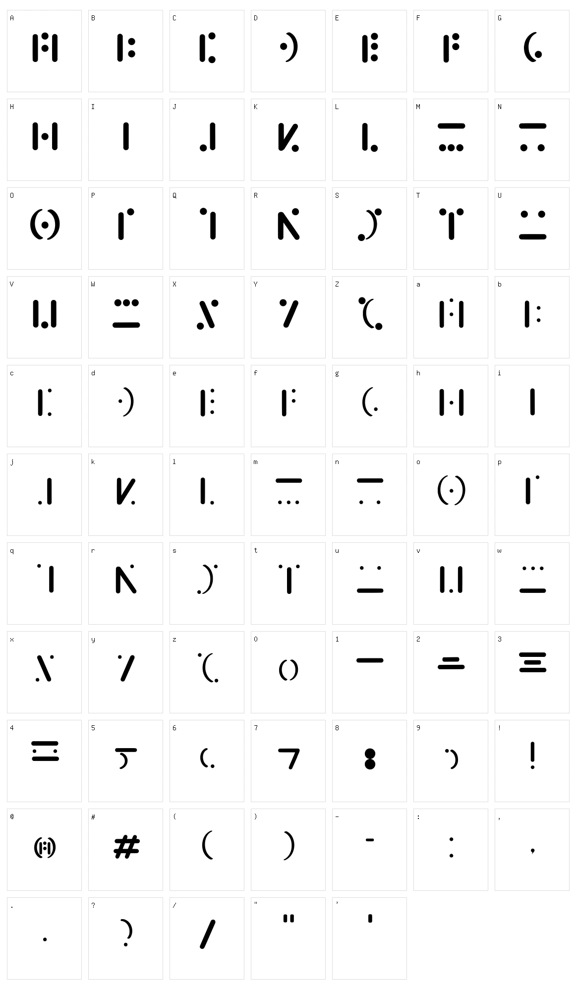 Galactic Media Character Set