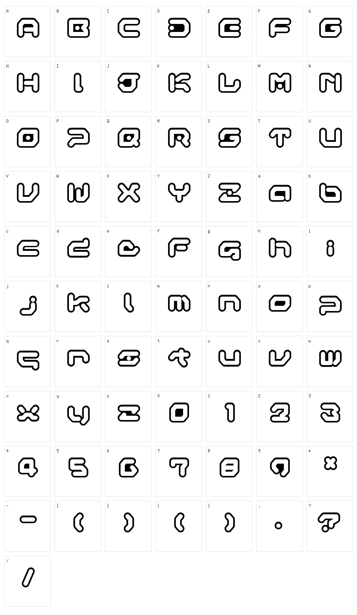 Gameboy Gamegirl Character Set