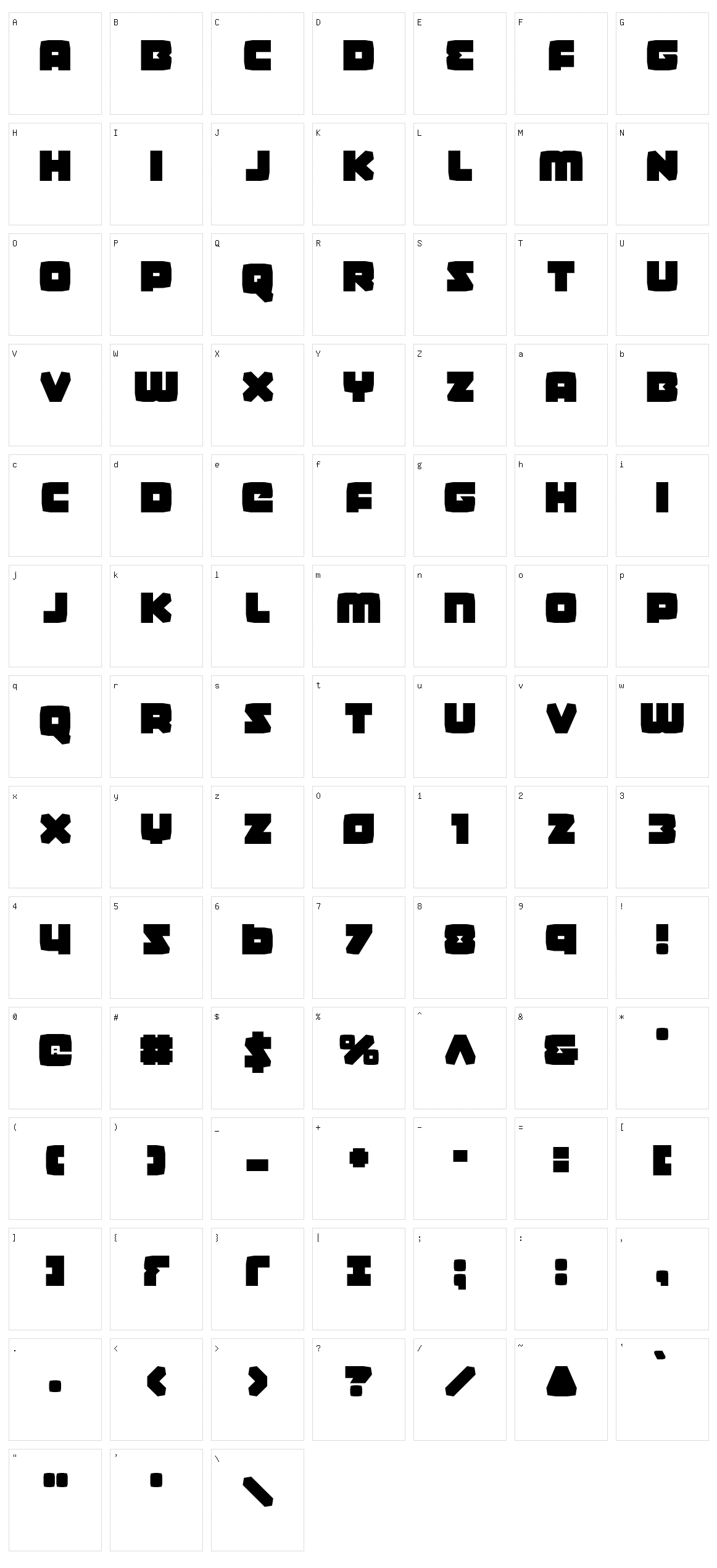 Gamer Spot Character Set
