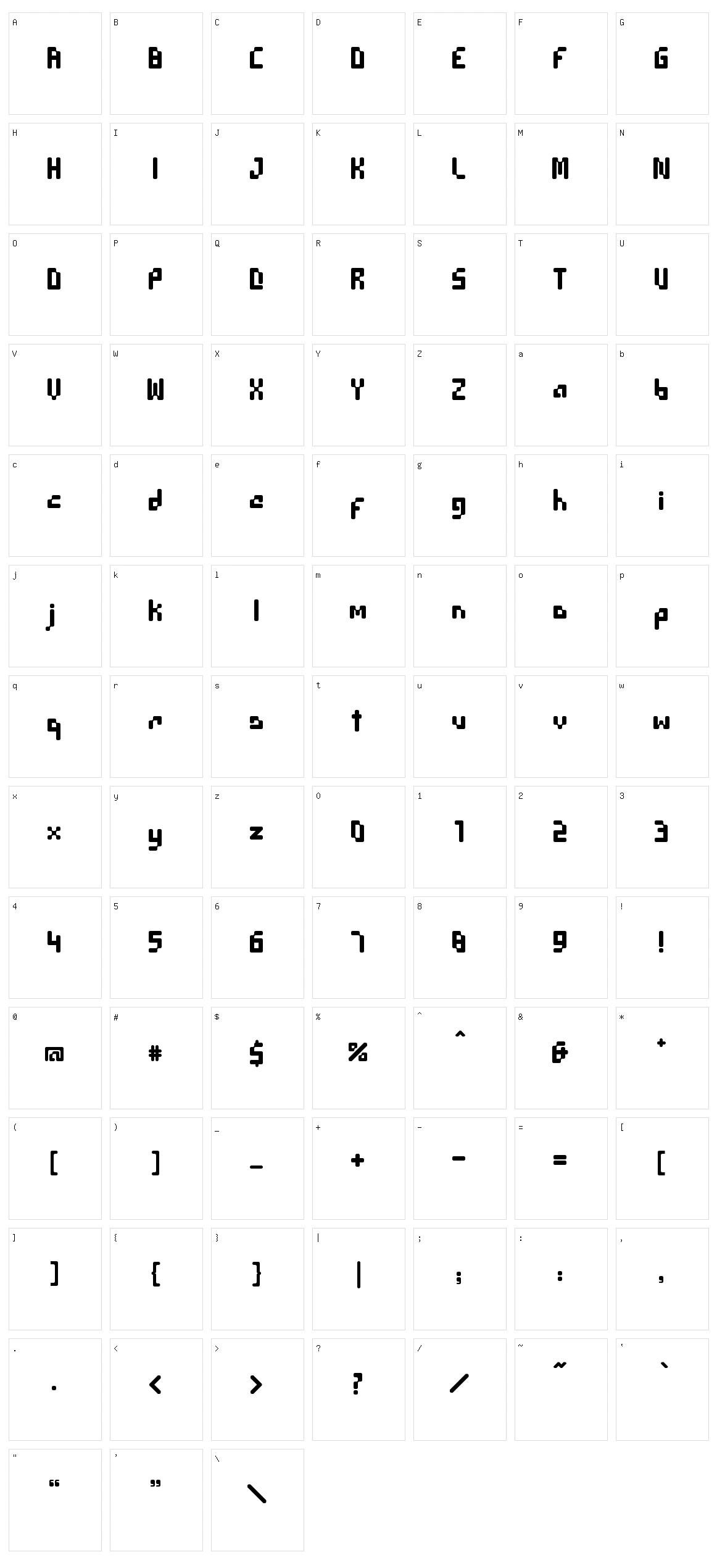Garland Character Set