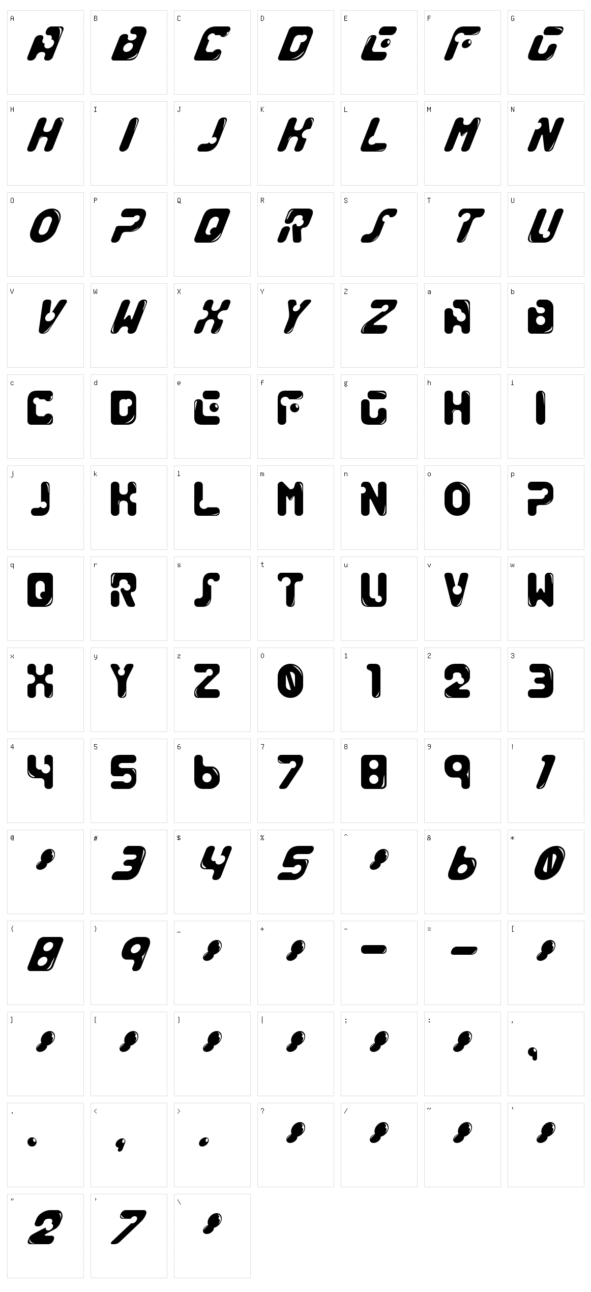 Genocide Rmx Character Set