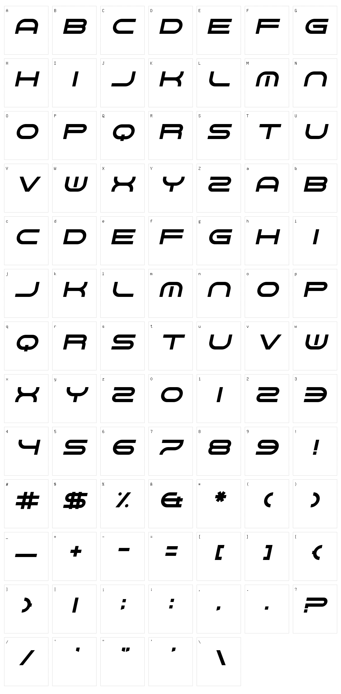 Gnaw Hard Character Set