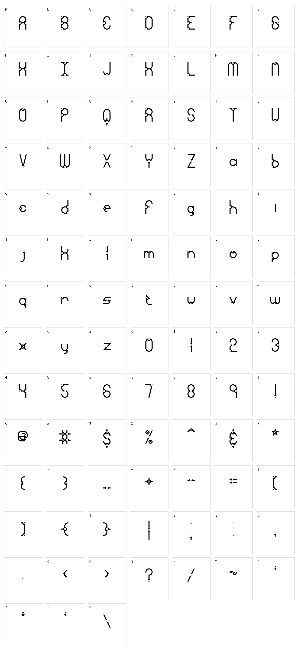 Granular Character Set
