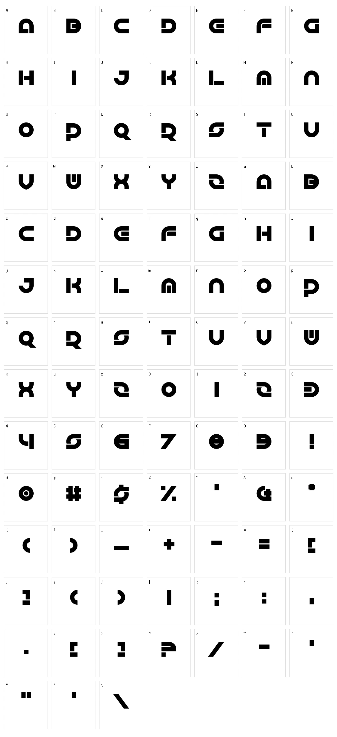 Greatsby Gat Character Set