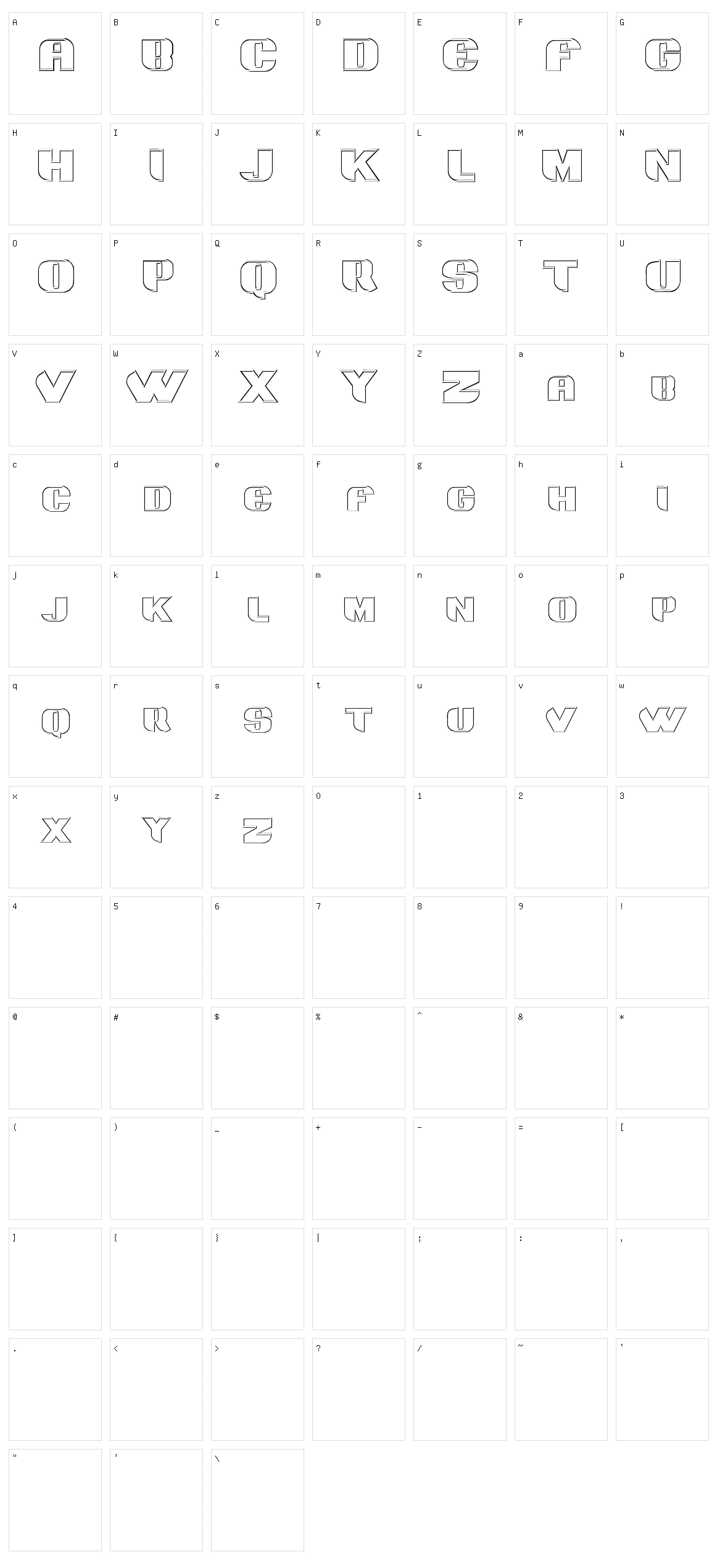 Grotesca 3D Character Set