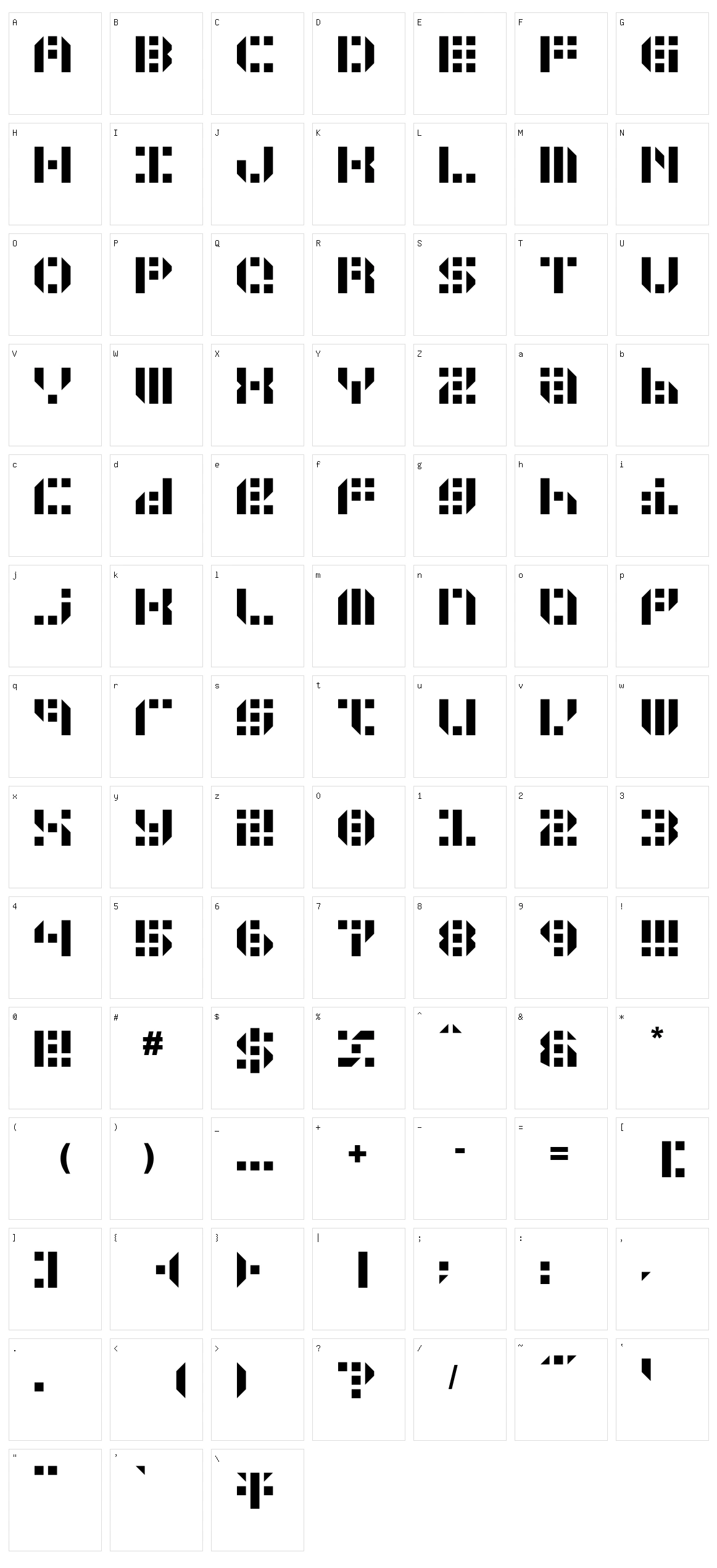 Gunju Character Set