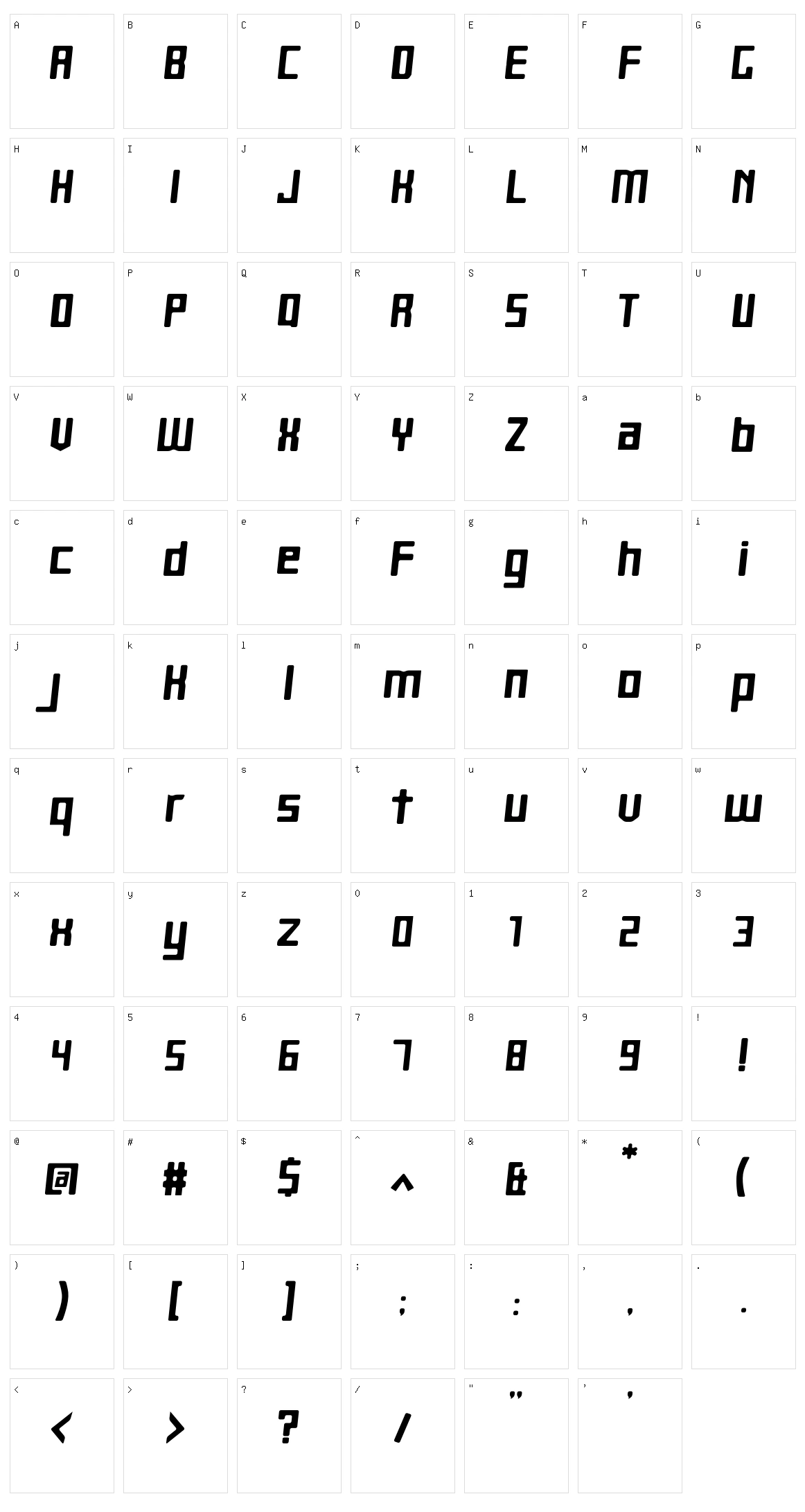 Heartbit Character Set