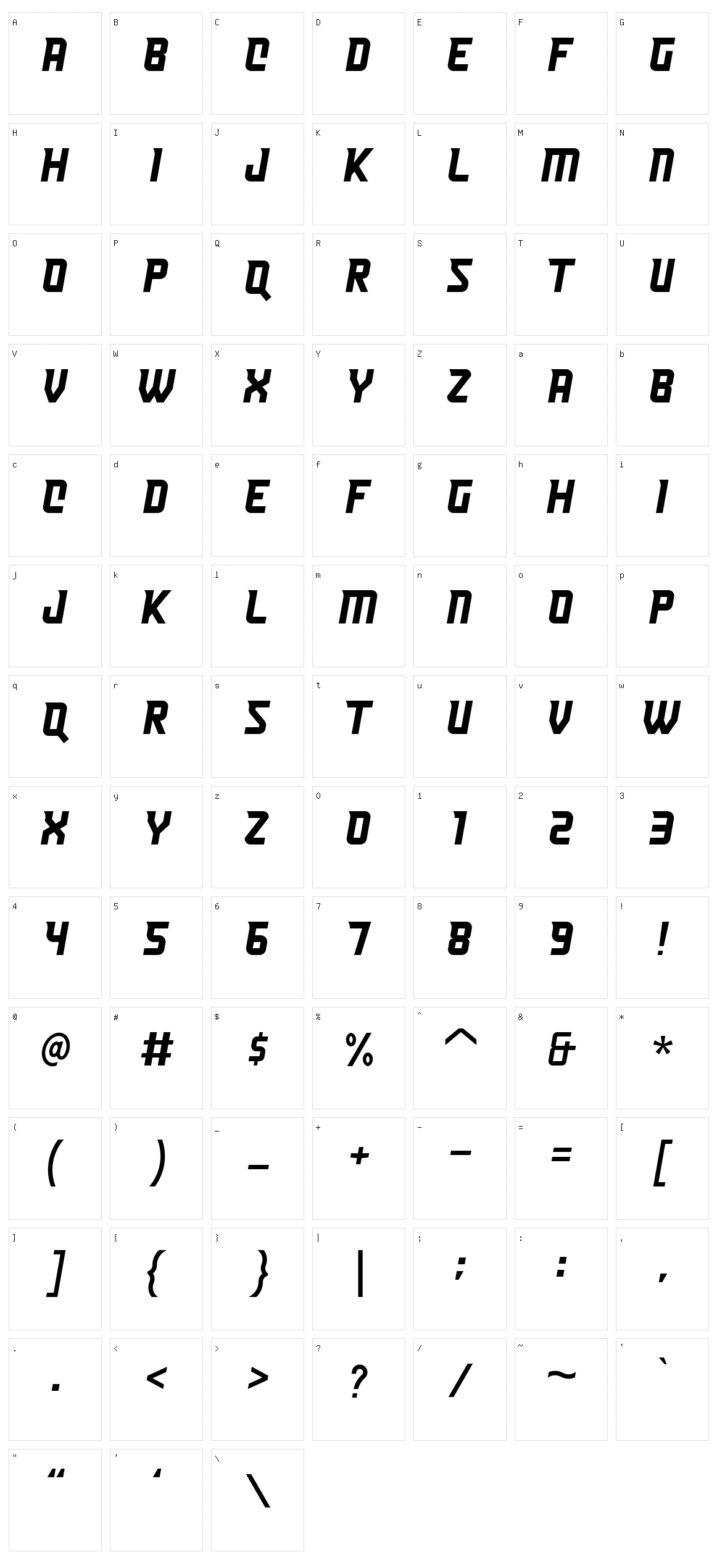 Heist Character Set