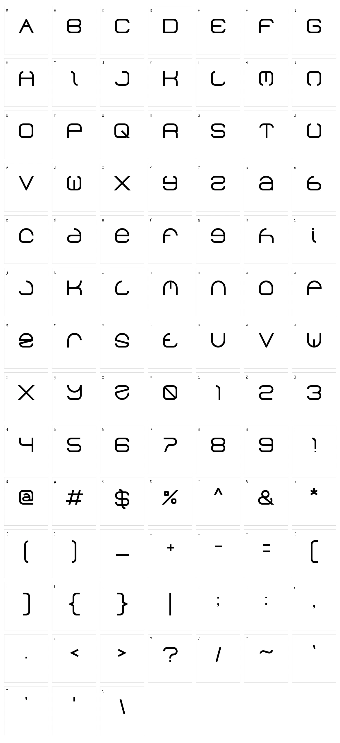 Helen Character Set