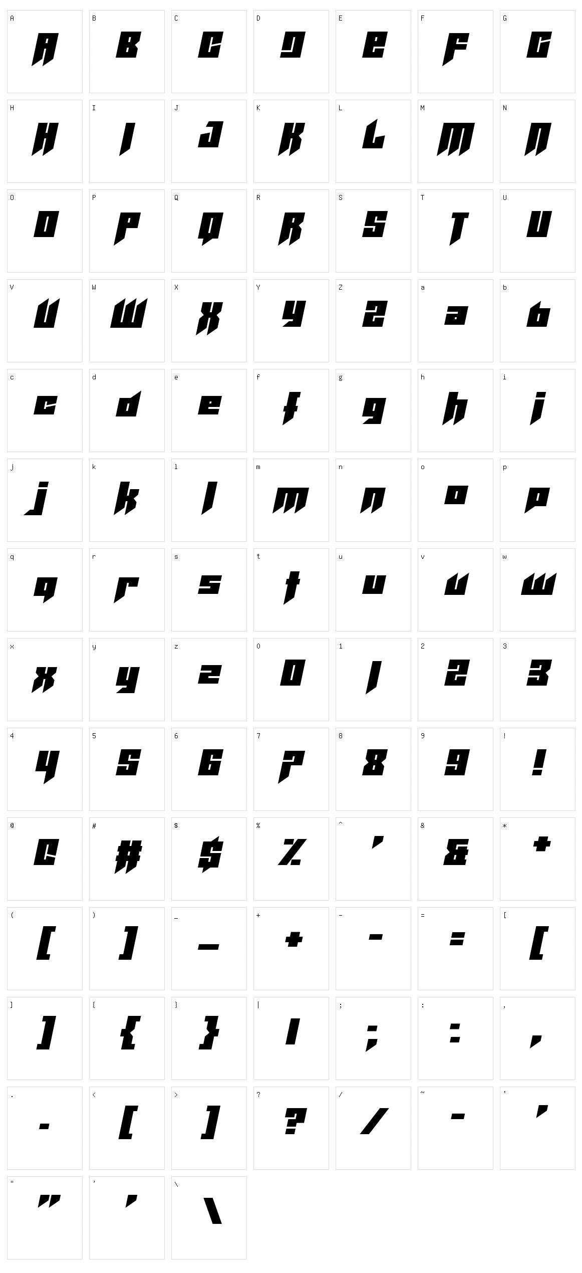 Helicopta Character Set