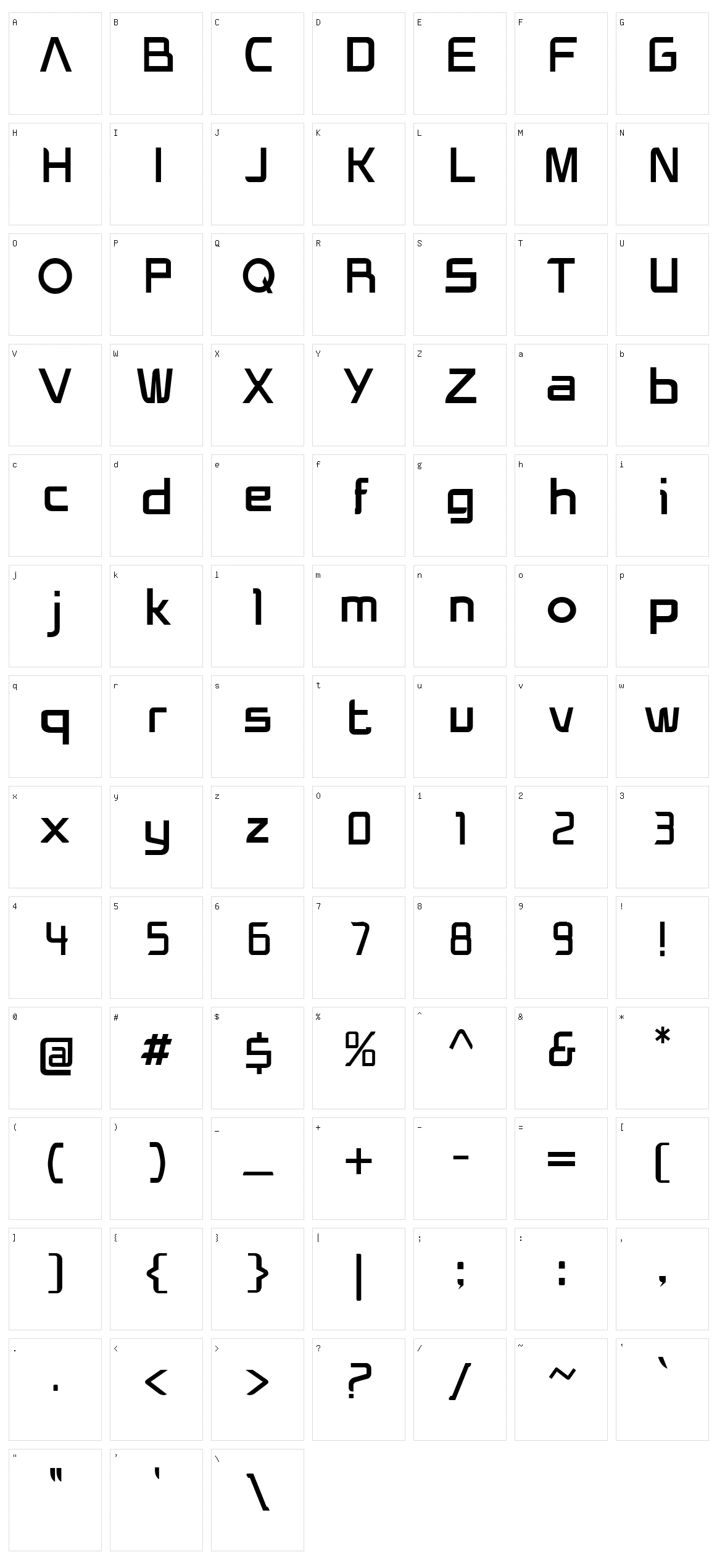 Helios Character Set