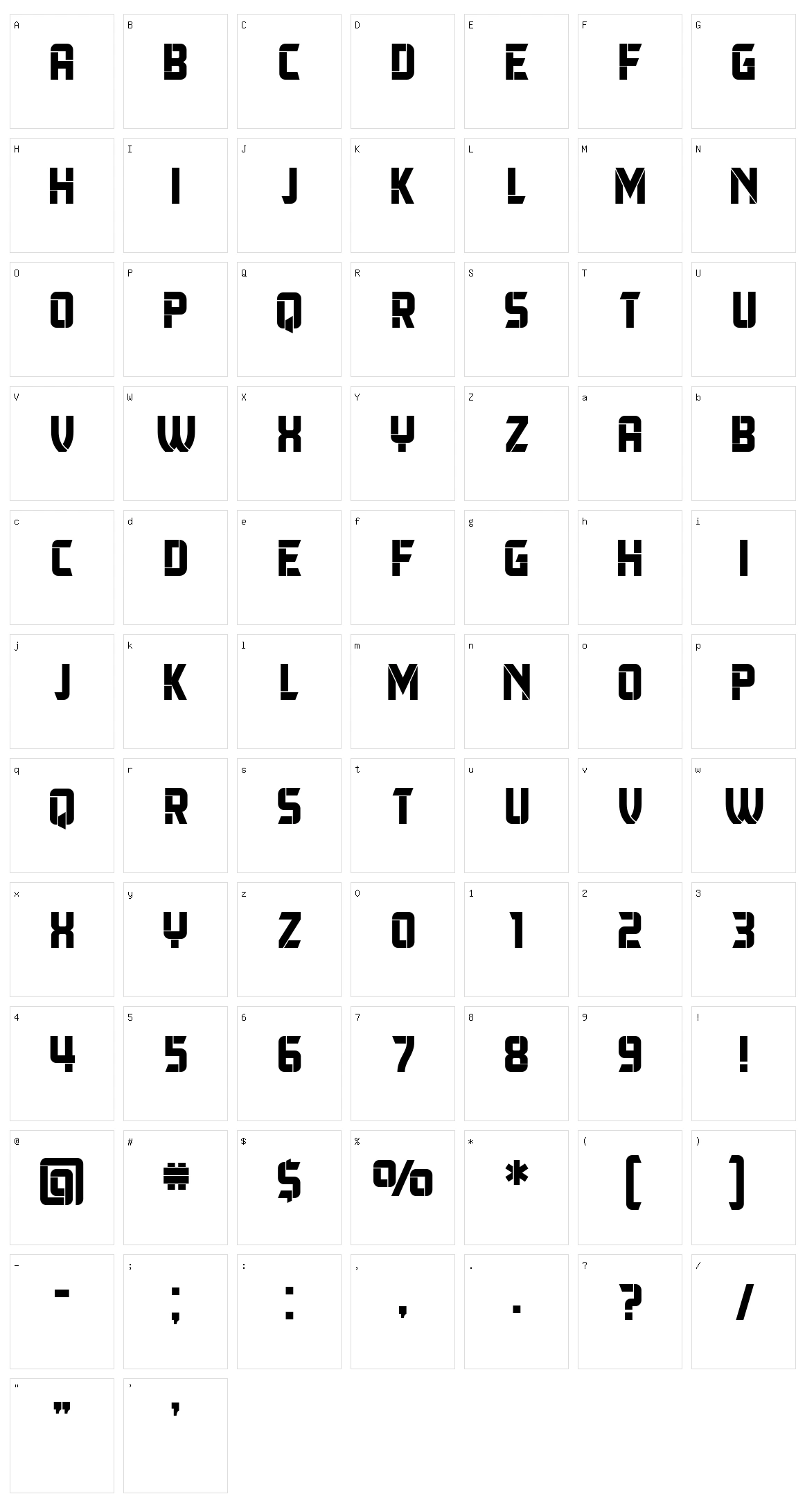 Herum Albern Character Set
