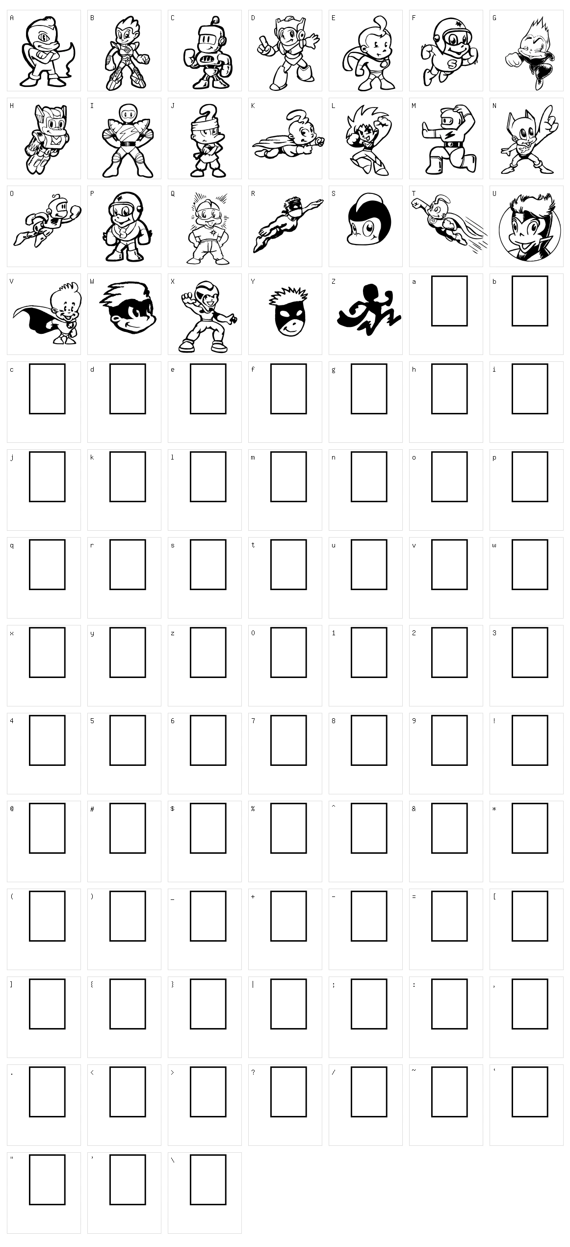 Tiny Heroes Character Set