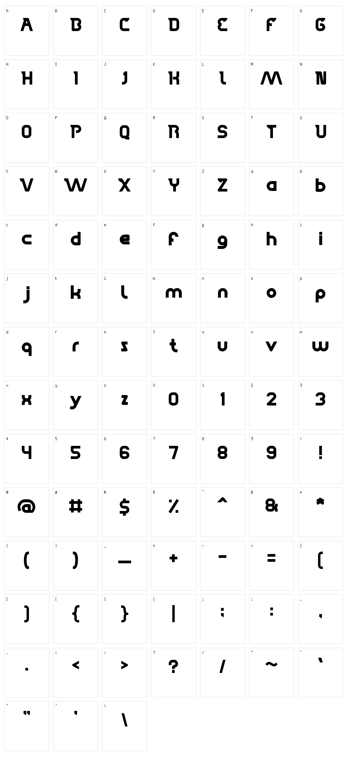 High Flagship Character Set