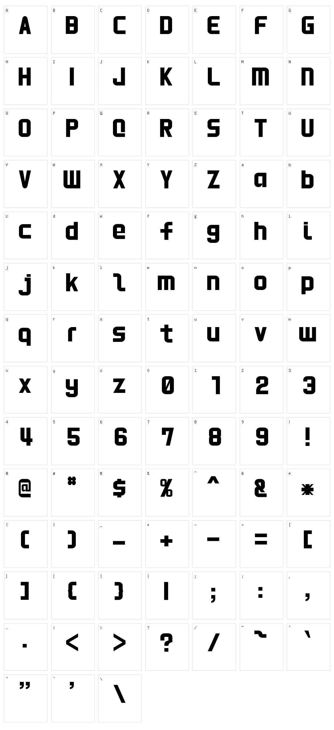 HNkani Character Set