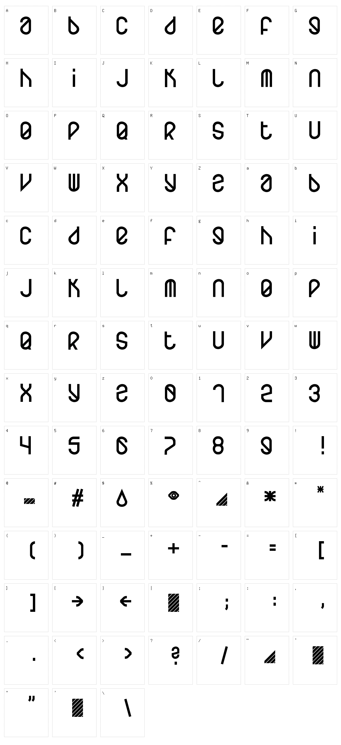 Homeboots Character Set