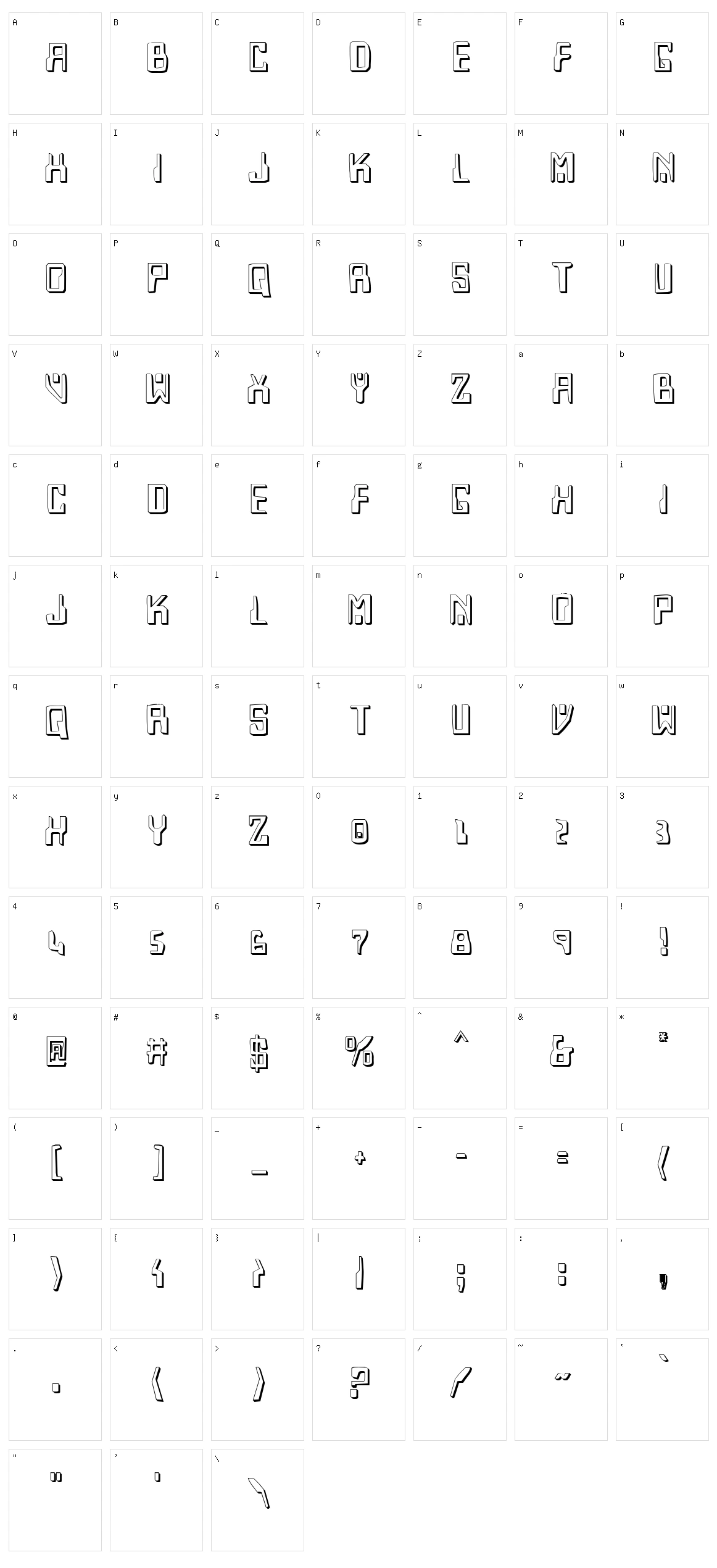Homemade Robot Character Set