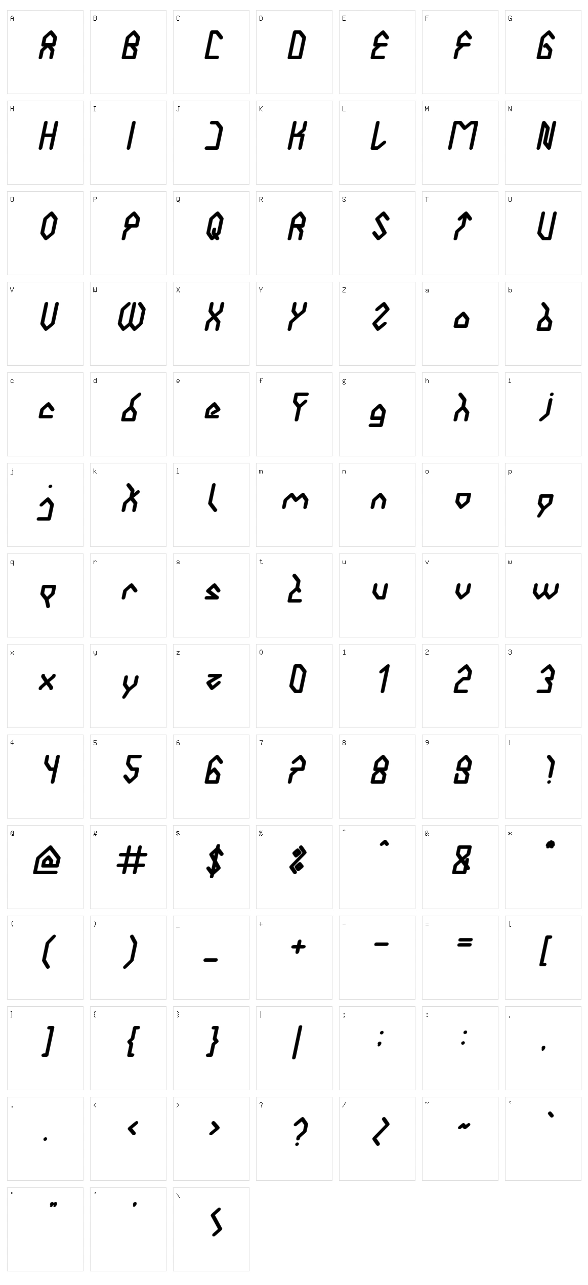 House Builder Character Set