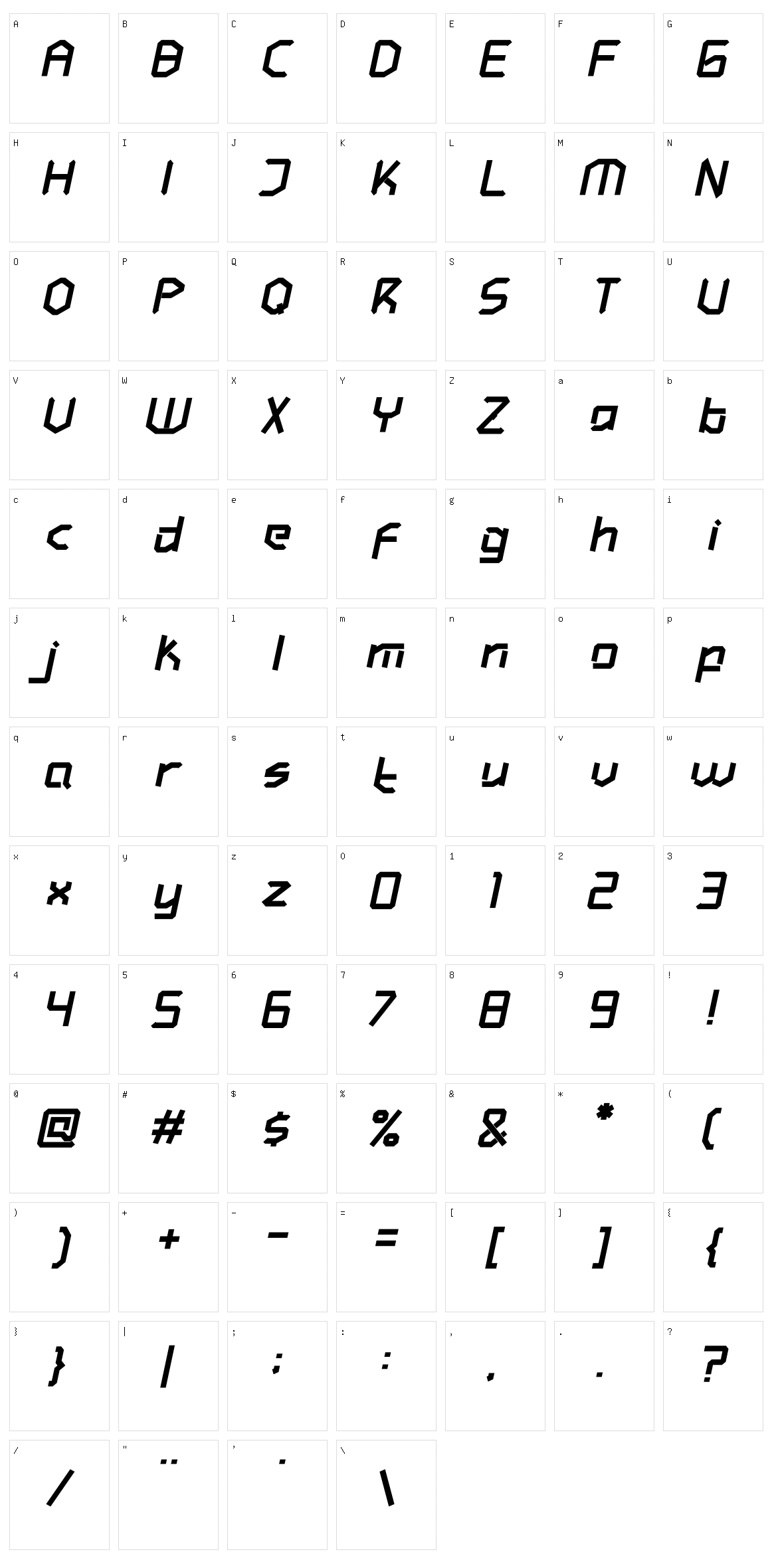 Hundred Wars Character Set