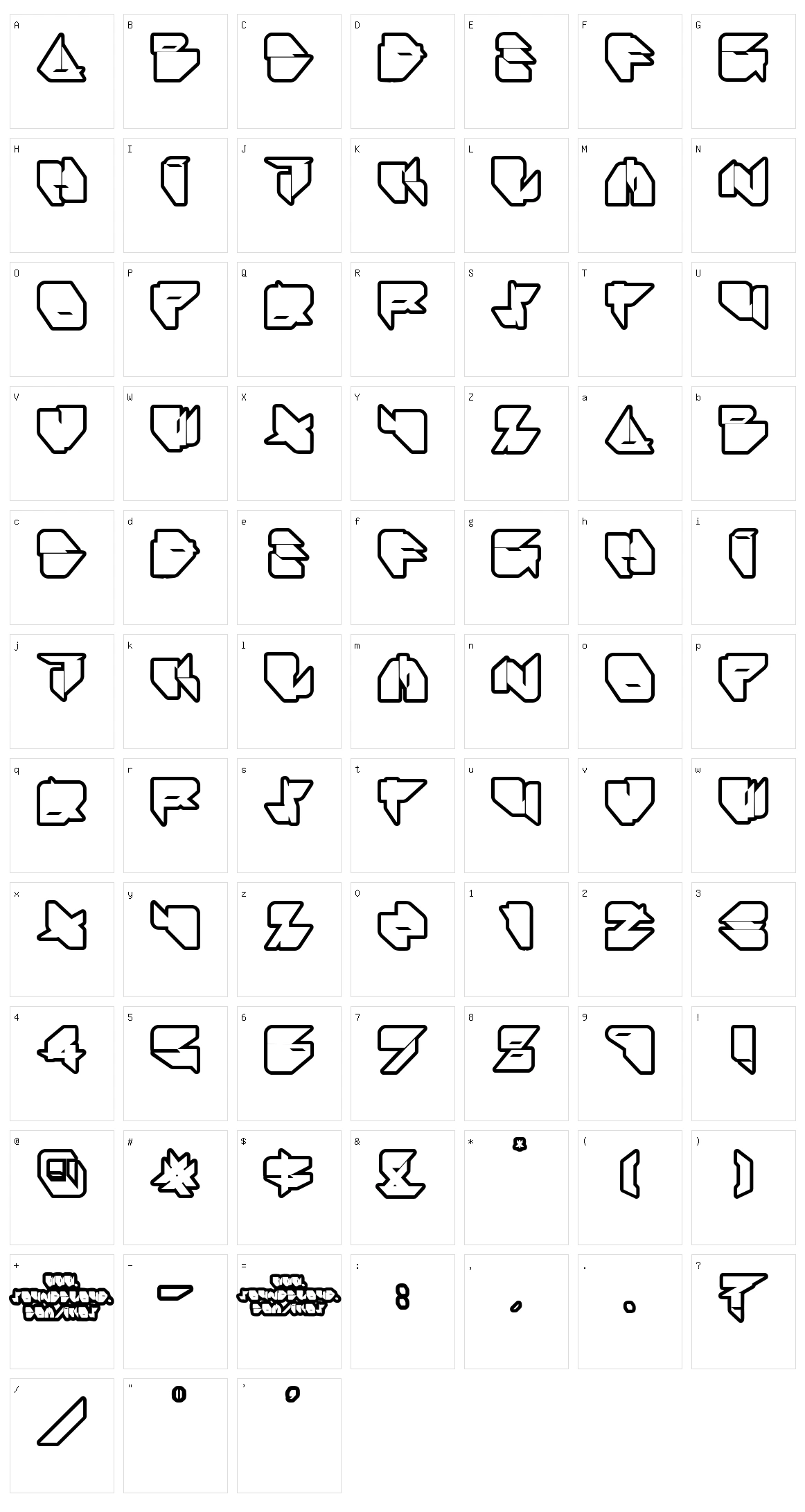 Ikos Dub Character Set