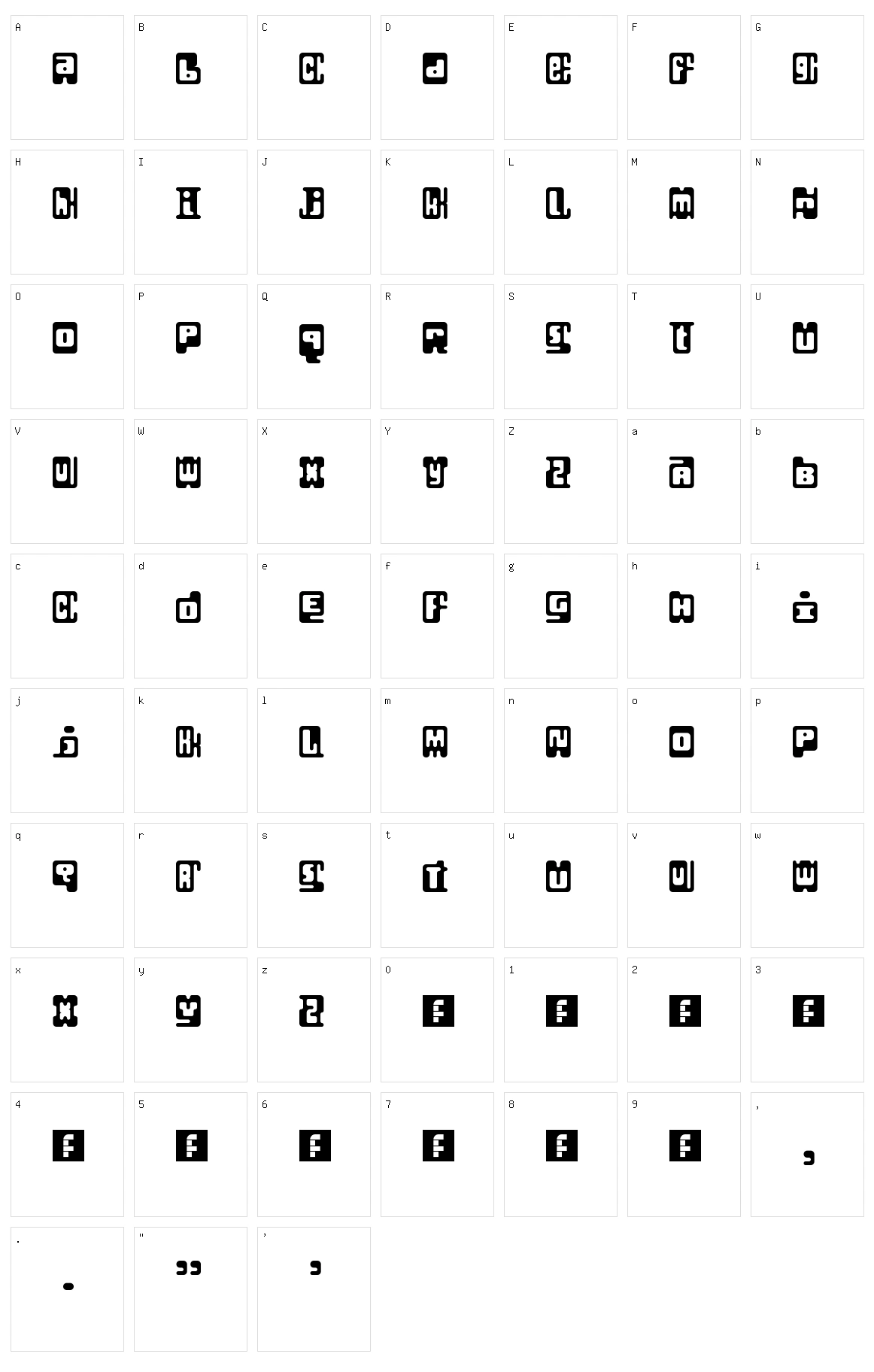 Infix Character Set