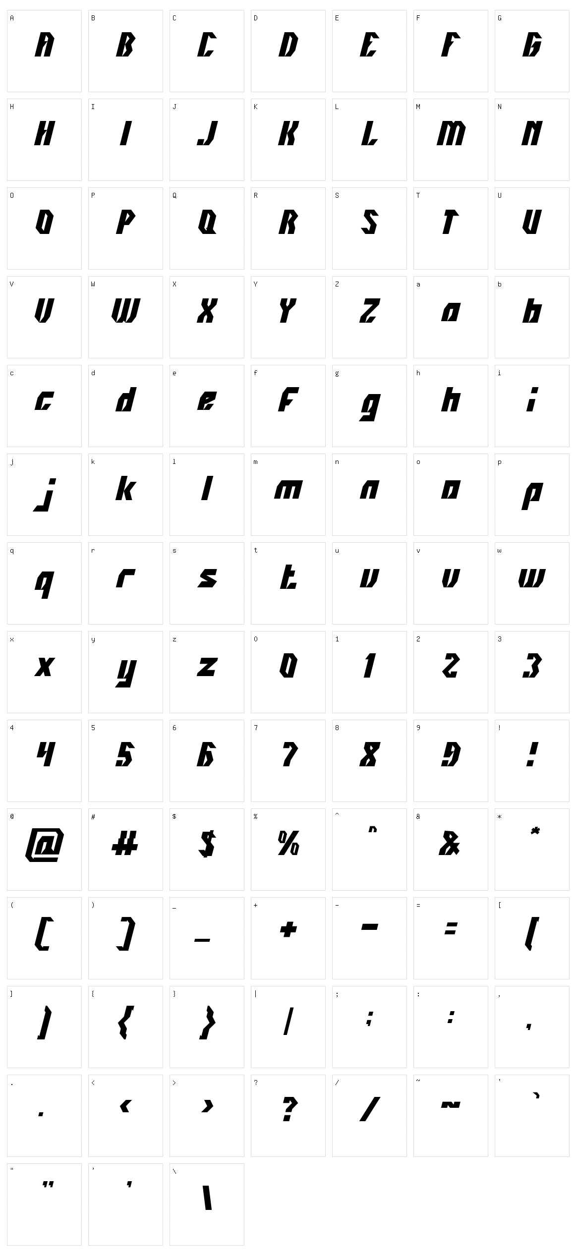 Inovation Character Set
