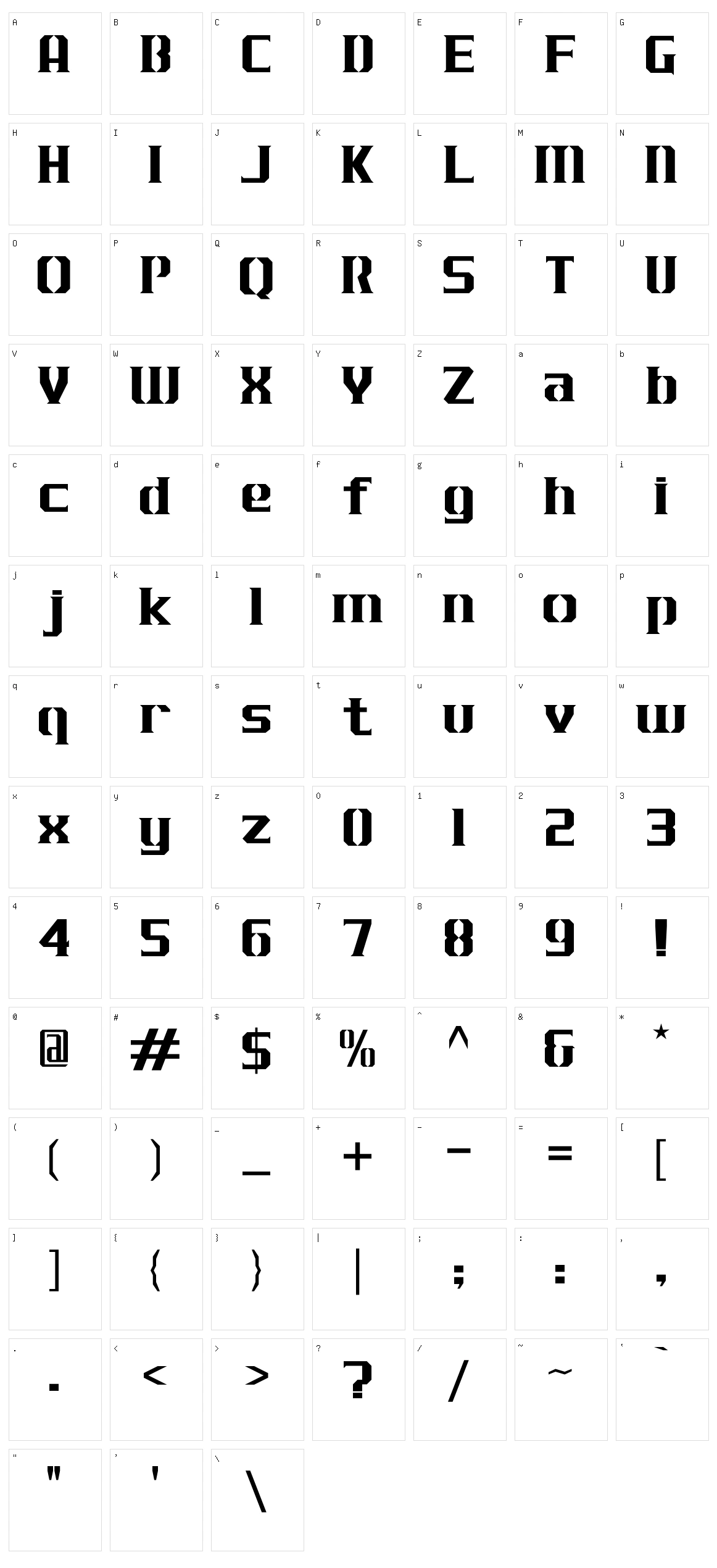 J-LOG Cameron Edge Character Set