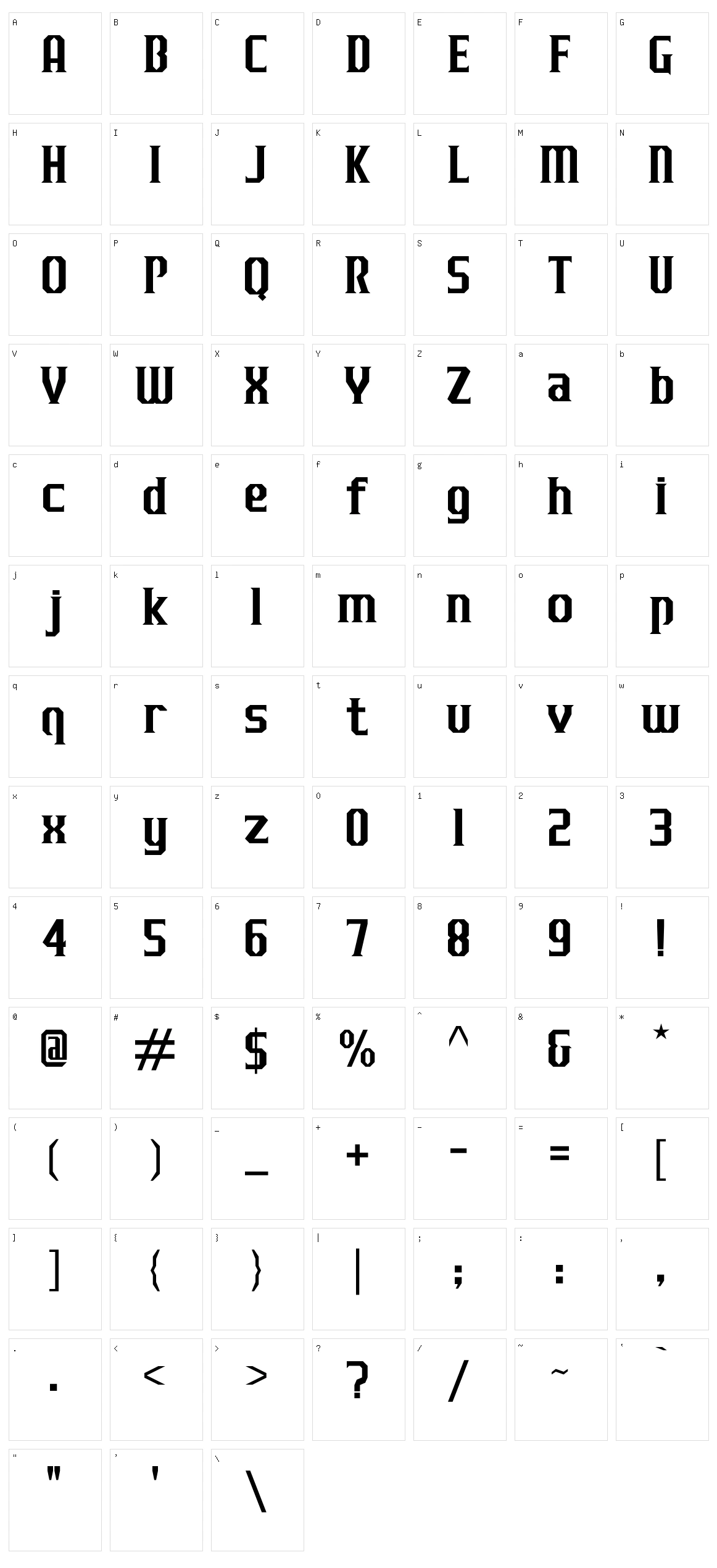 J-LOG Razor Edge Character Set