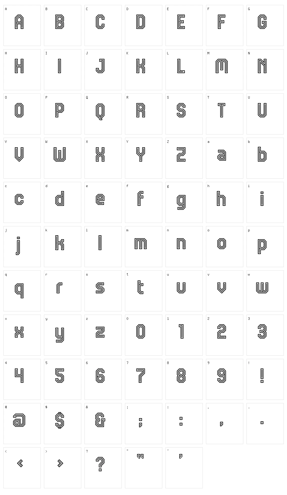JD Talk Character Set