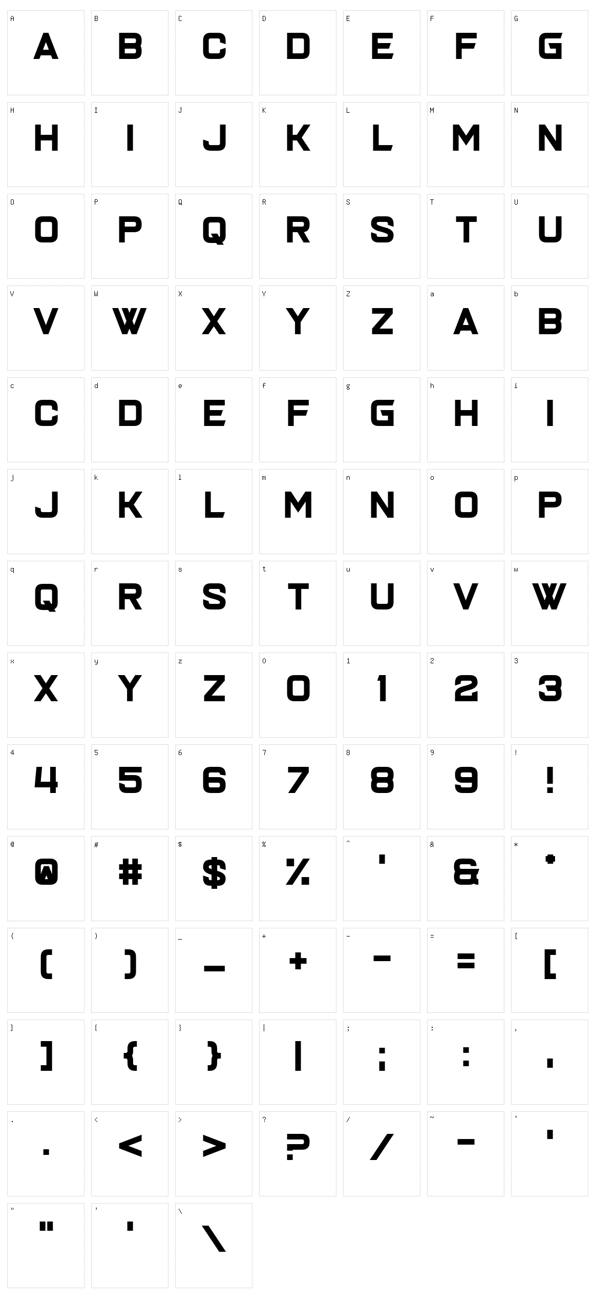 Joy Multiplication Character Set