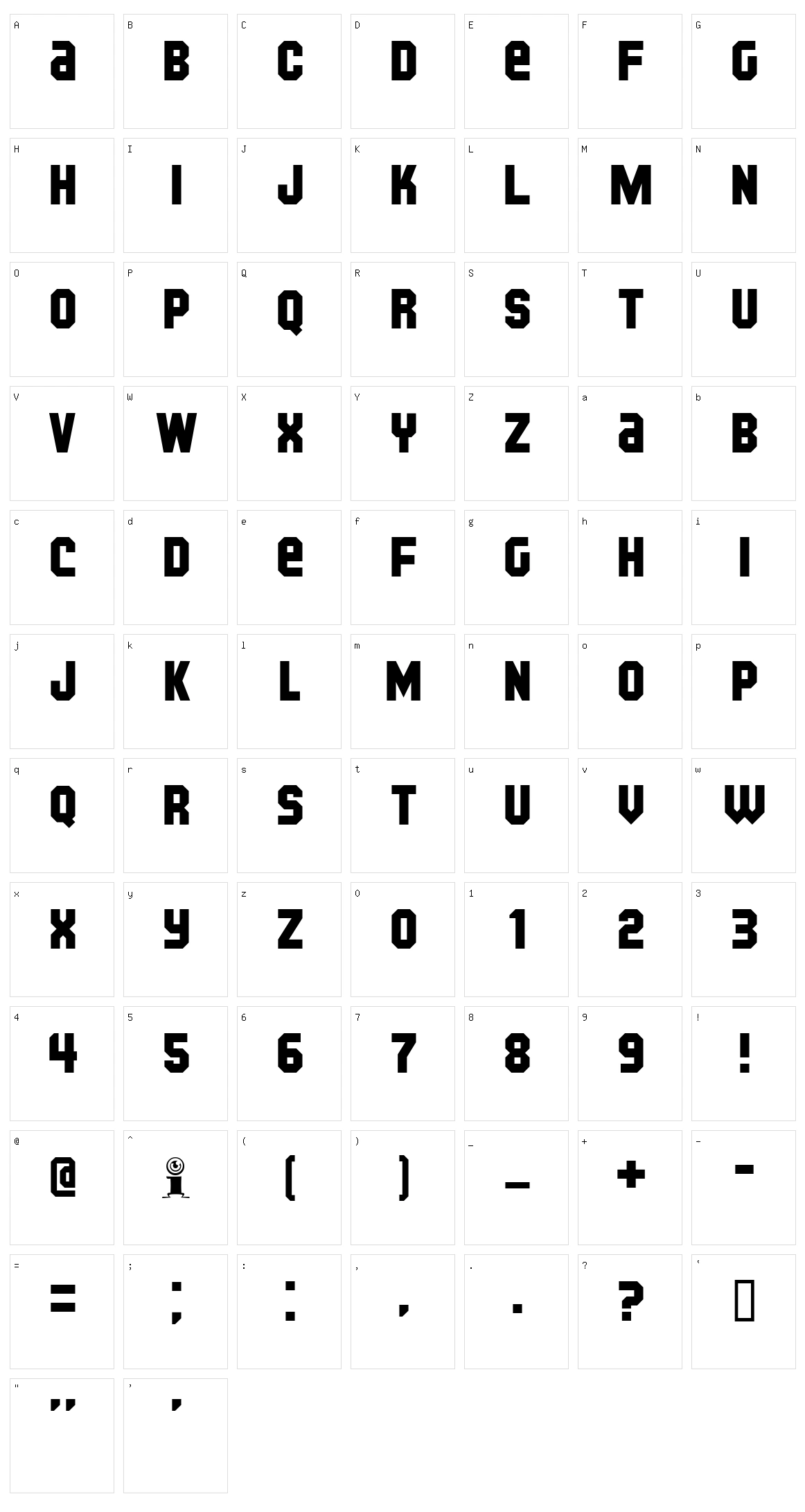 Kijkwijzer Character Set